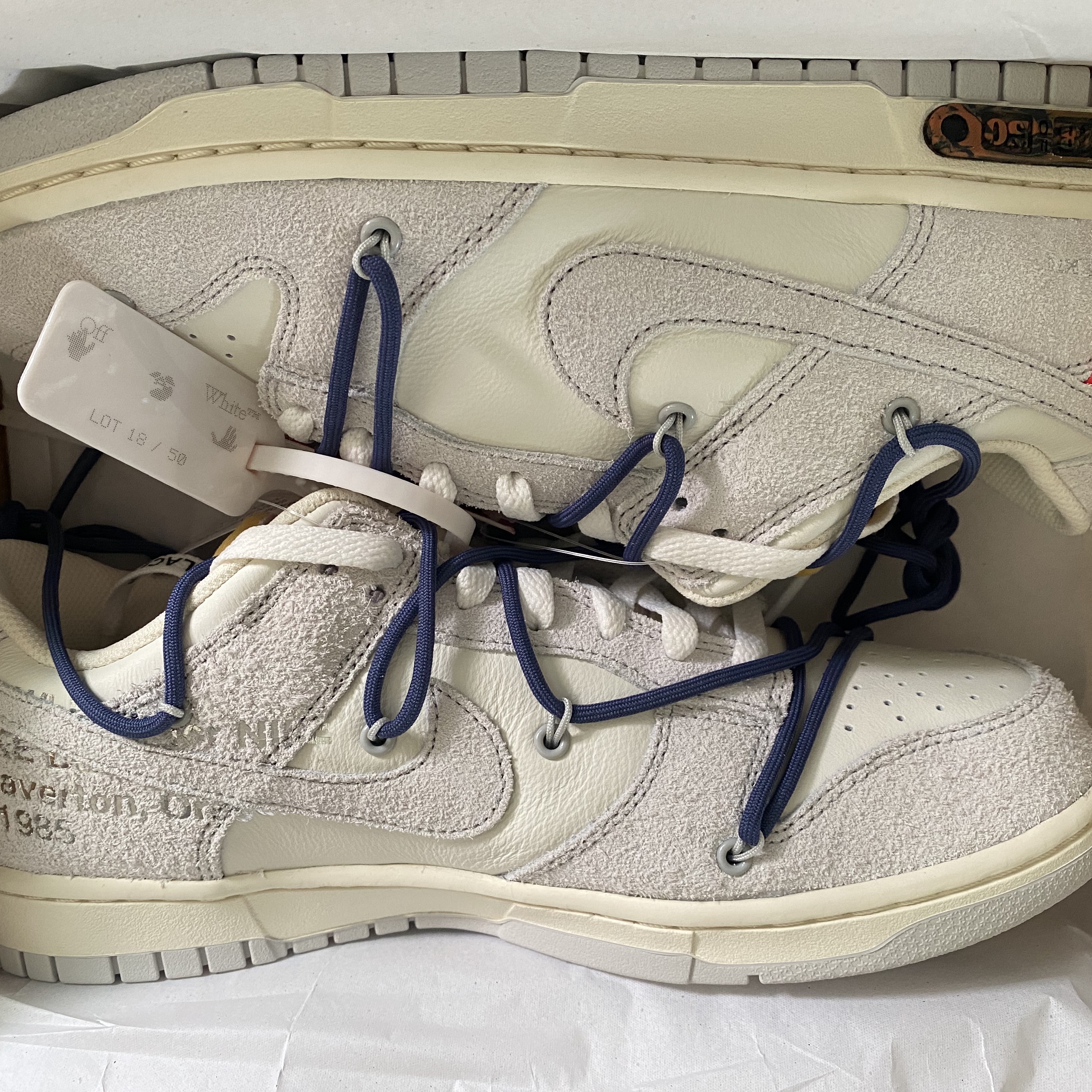 Nike x Off-White Dunk Low The 50 - Lot 18 착용 스타일 - 1