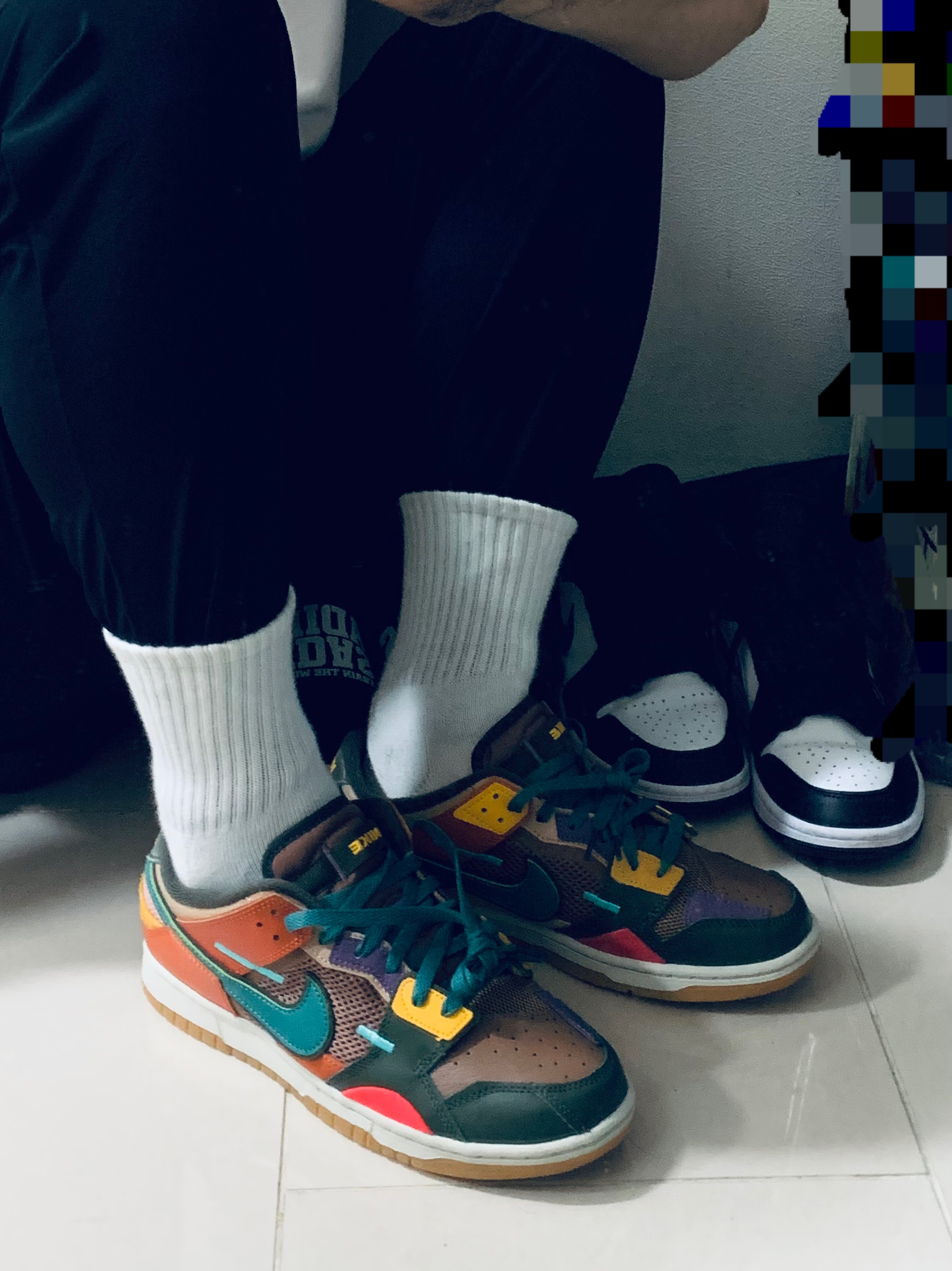 Nike Dunk Scrap Archeo Brown 착용 스타일