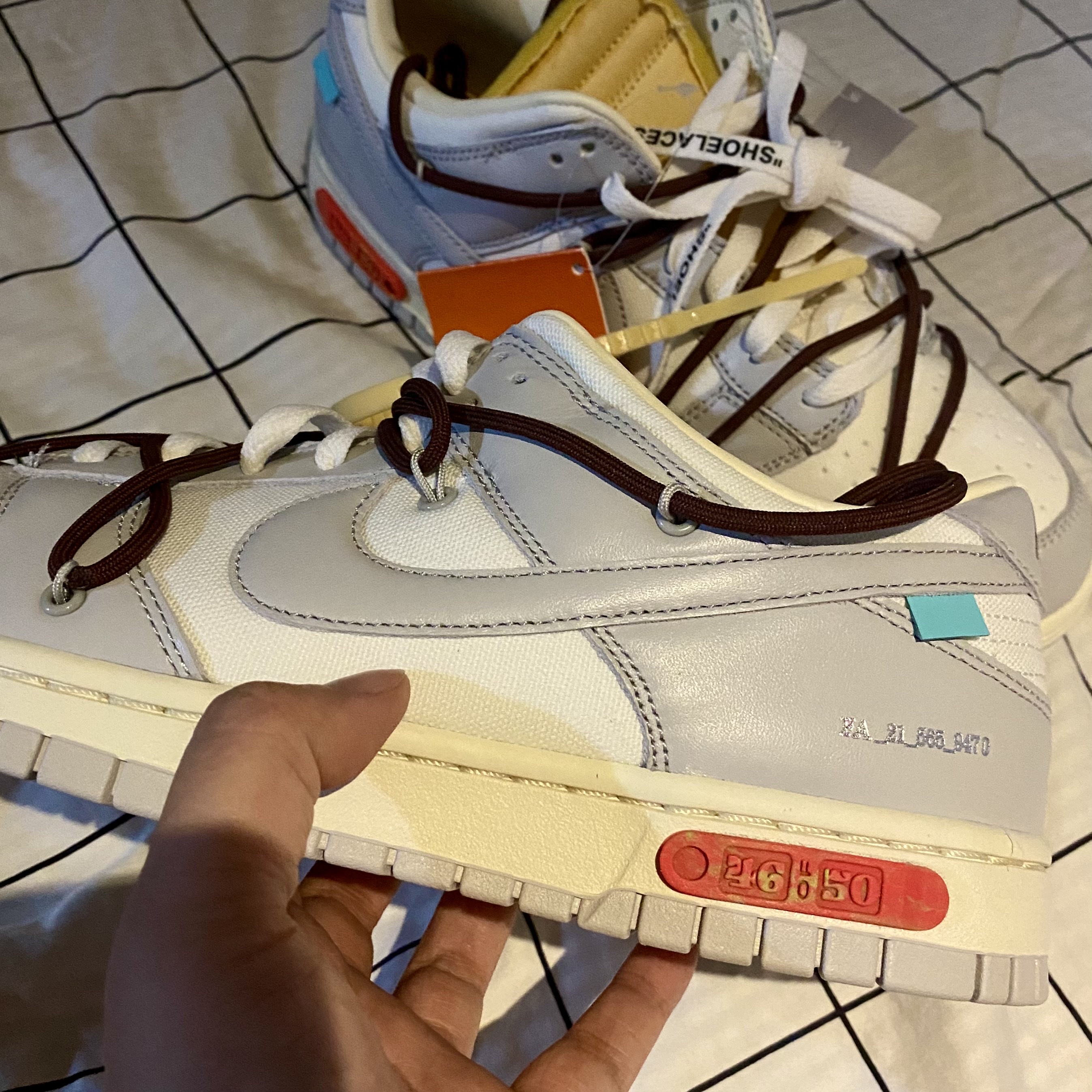 Nike x Off-White Dunk Low The 50 - Lot 46 착용 스타일 - 3