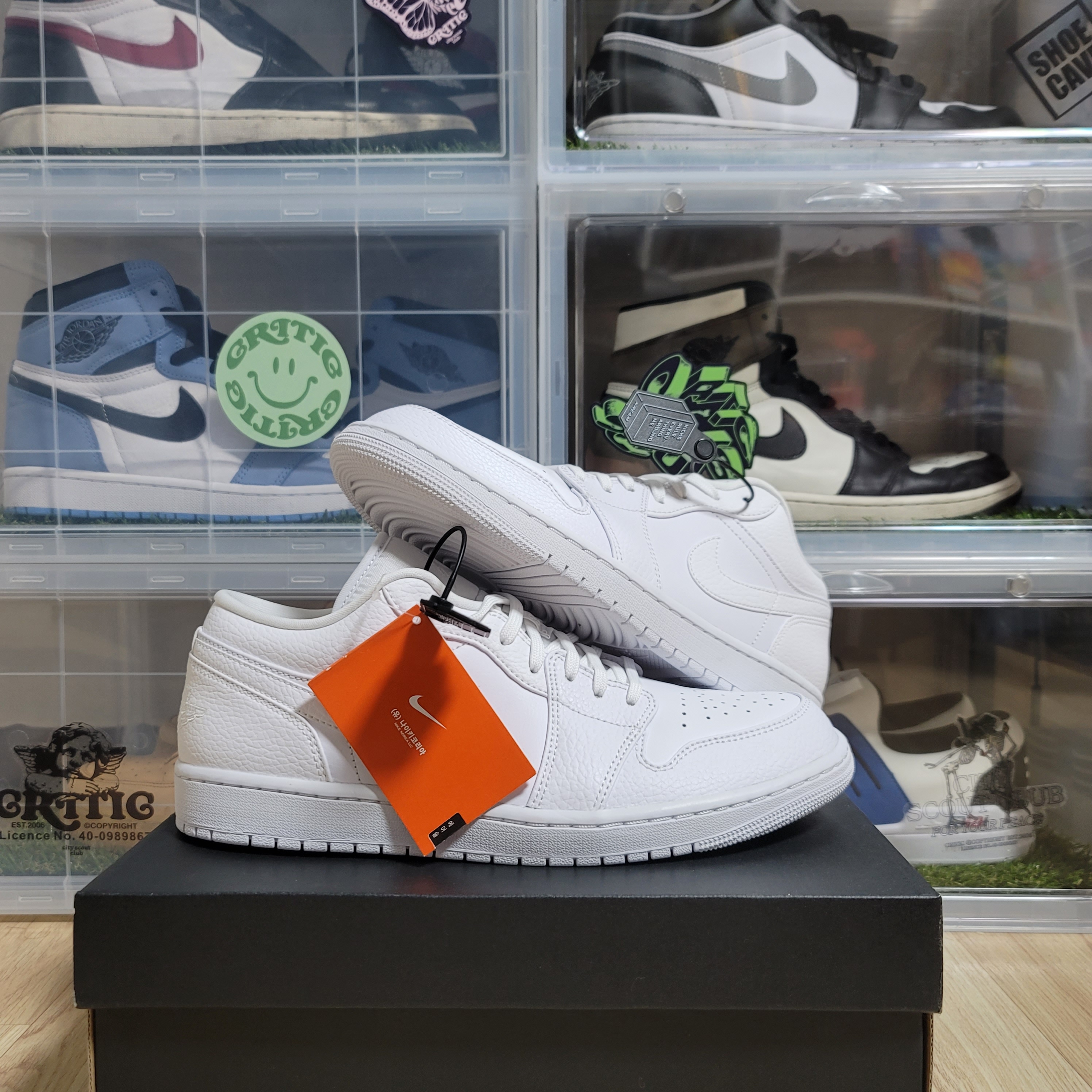 Jordan 1 Low Triple White Tumbled Leather 2020 착용 스타일