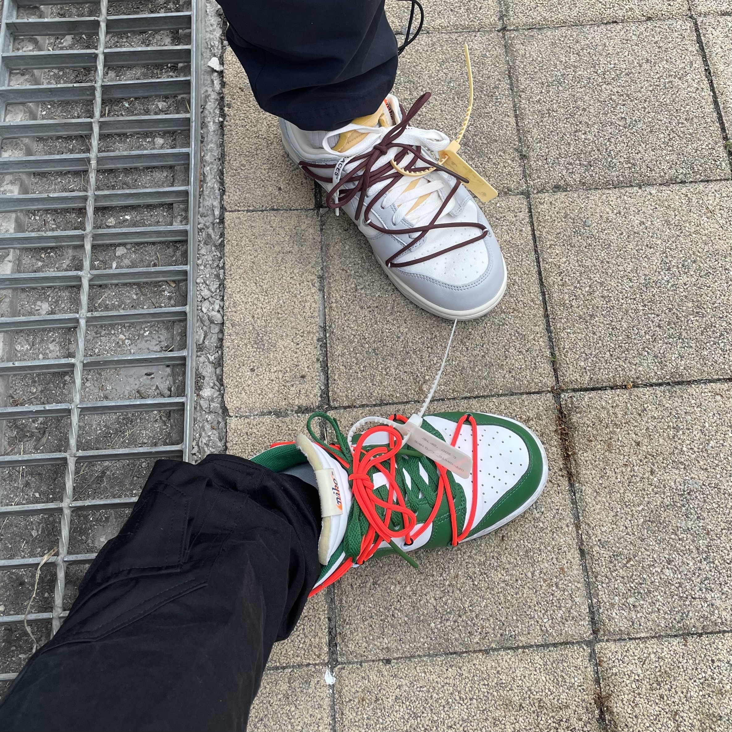 Nike x Off-White Dunk Low Pine Green, Nike x Off-White Dunk Low The 50 - Lot 46 착용 스타일 - 2