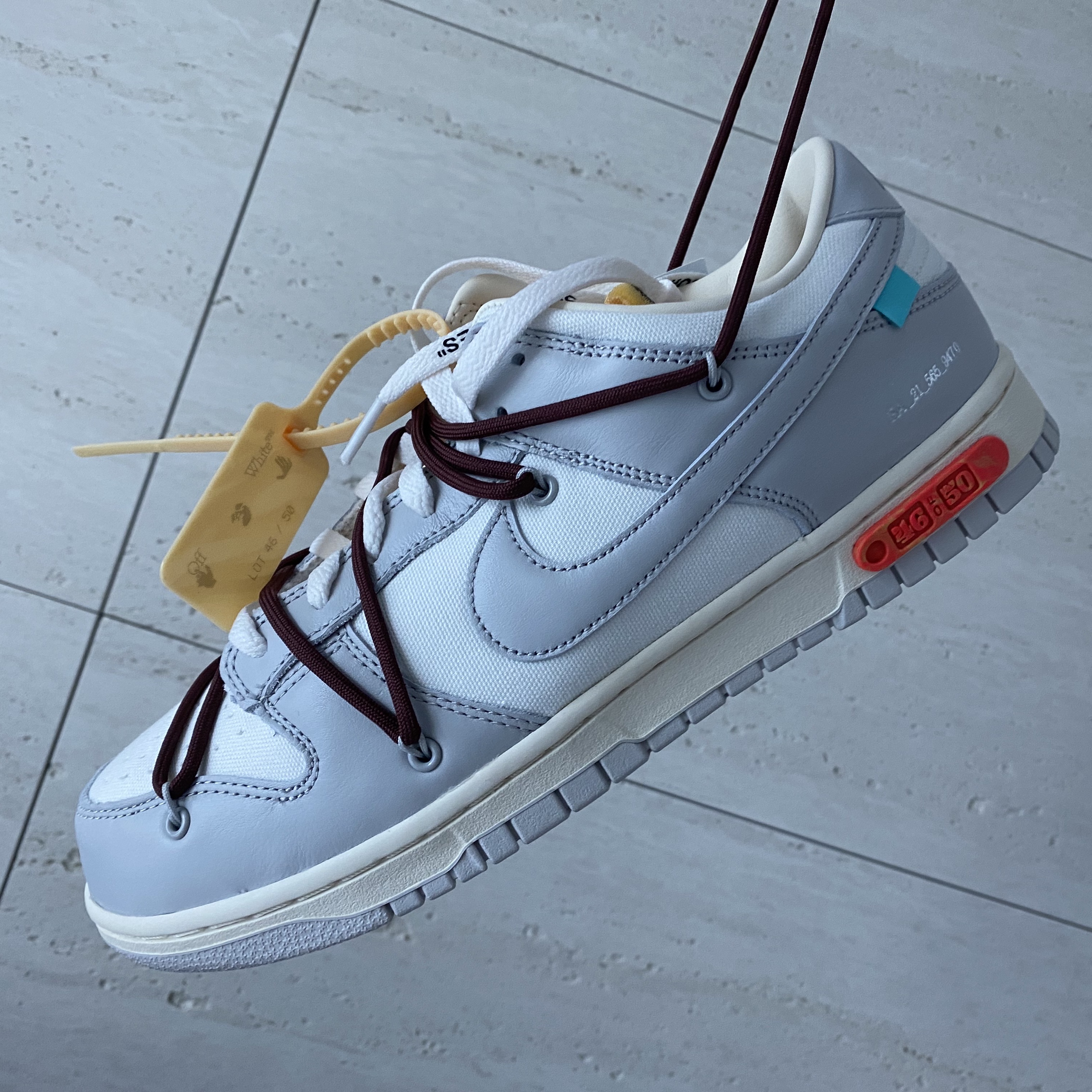 Nike x Off-White Dunk Low The 50 - Lot 46 착용 스타일 - 1