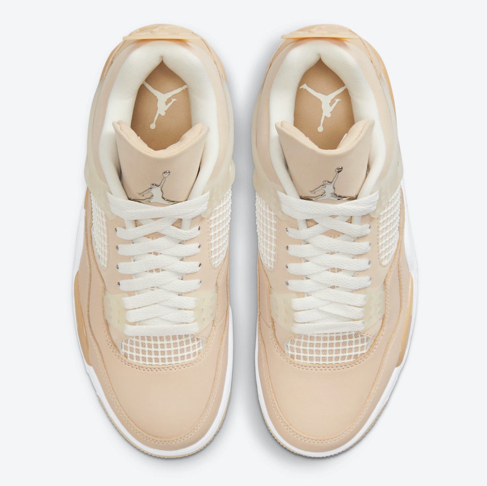 (W) Jordan 4 x Off-White Retro SP Sail 착용 스타일 - 4
