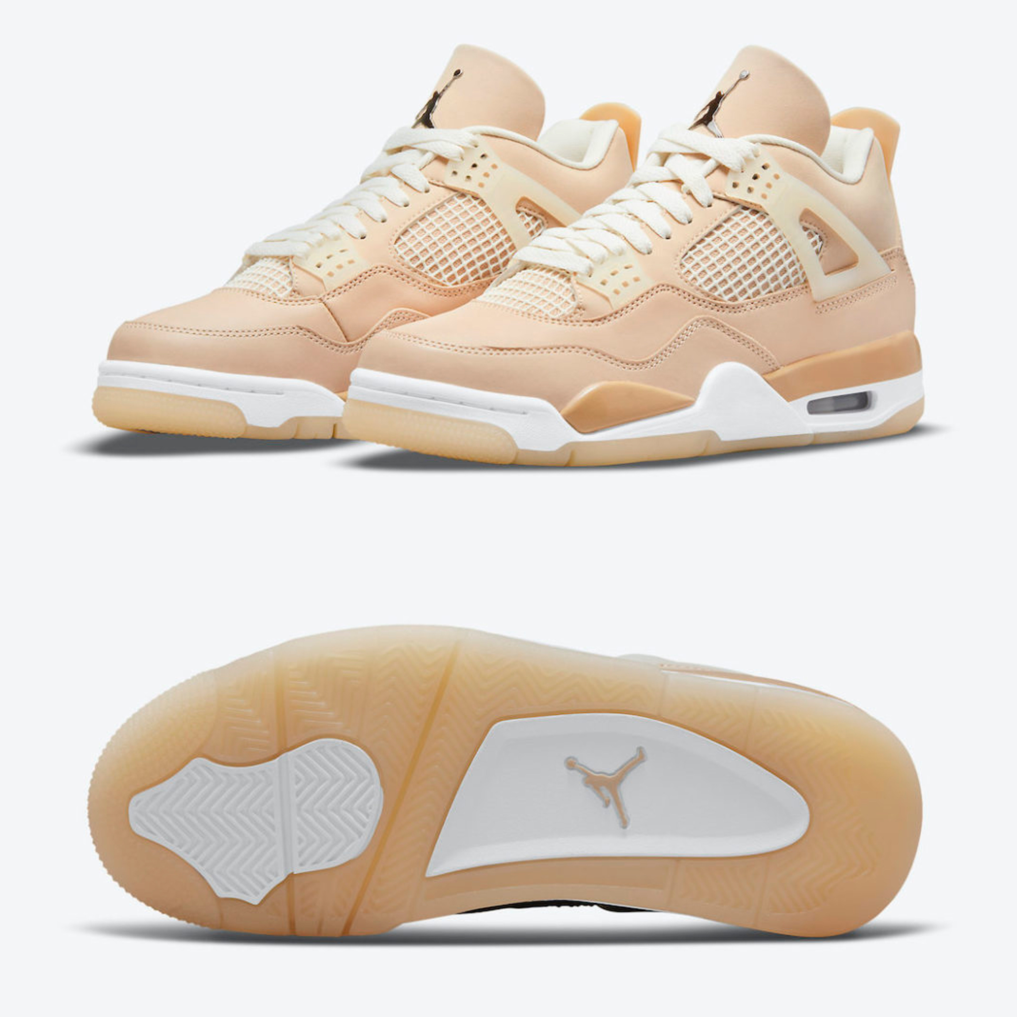 (W) Jordan 4 x Off-White Retro SP Sail 착용 스타일 - 2