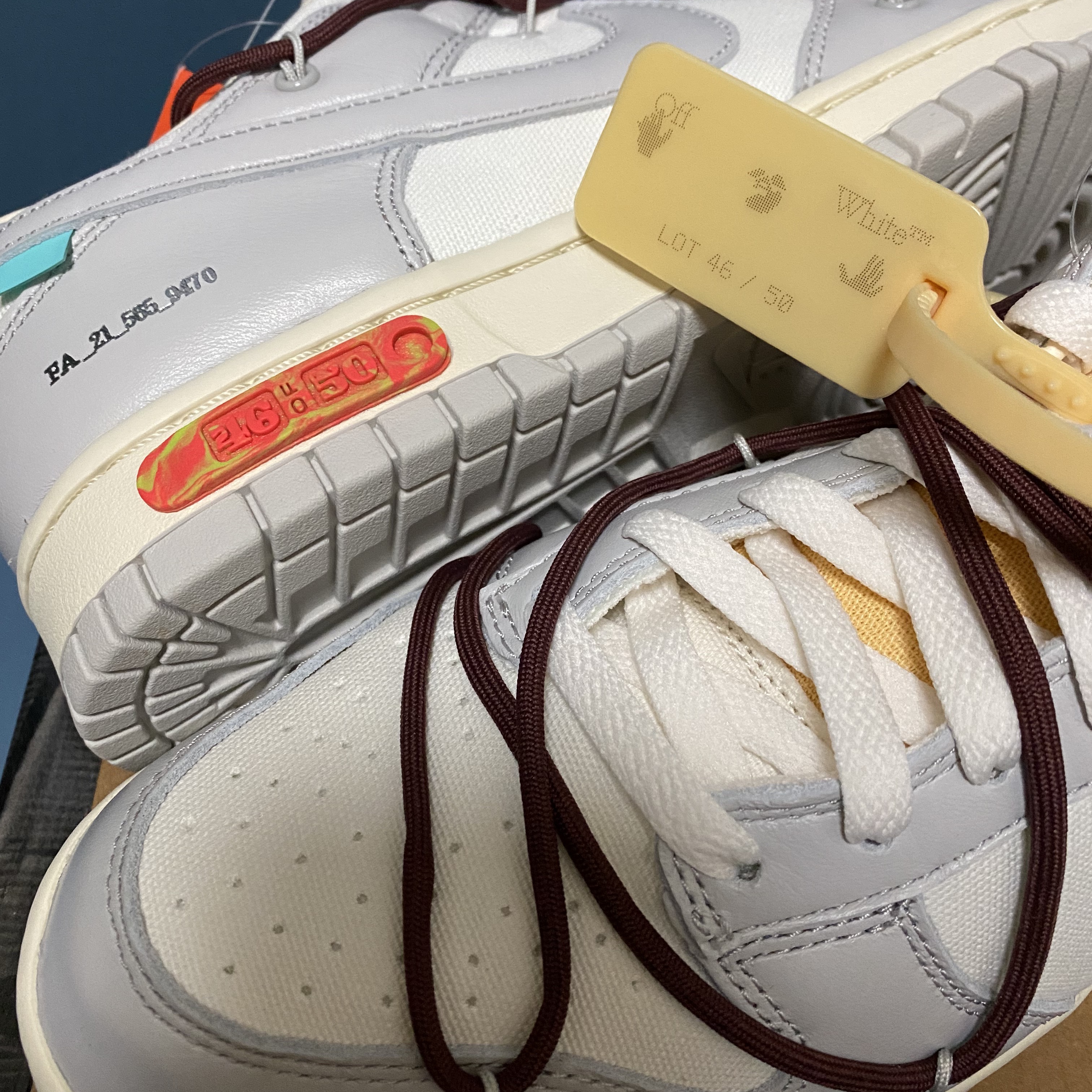 Nike x Off-White Dunk Low The 50 - Lot 46 착용 스타일 - 2