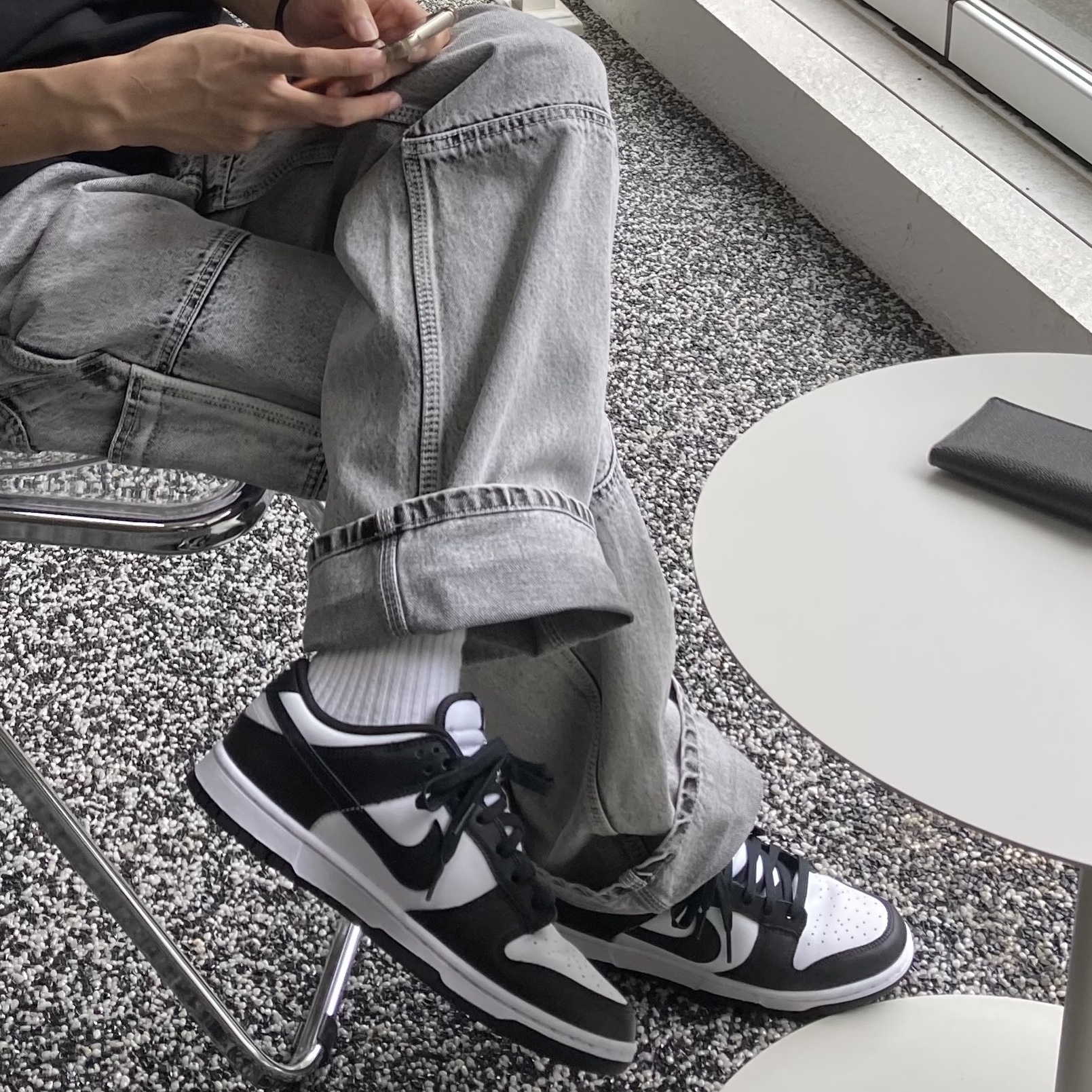 Nike Dunk Low Retro Black 착용 스타일