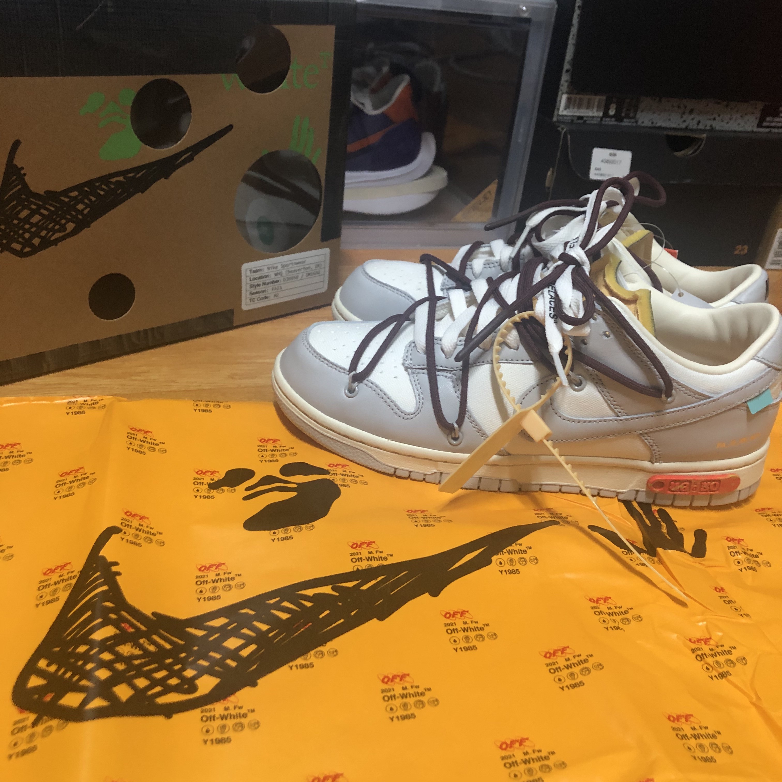 Nike x Off-White Dunk Low The 50 - Lot 46 착용 스타일