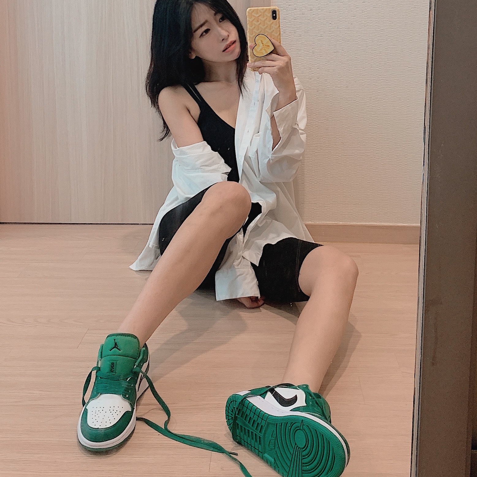 Jordan 1 Low Pine Green 착용 스타일 - 1