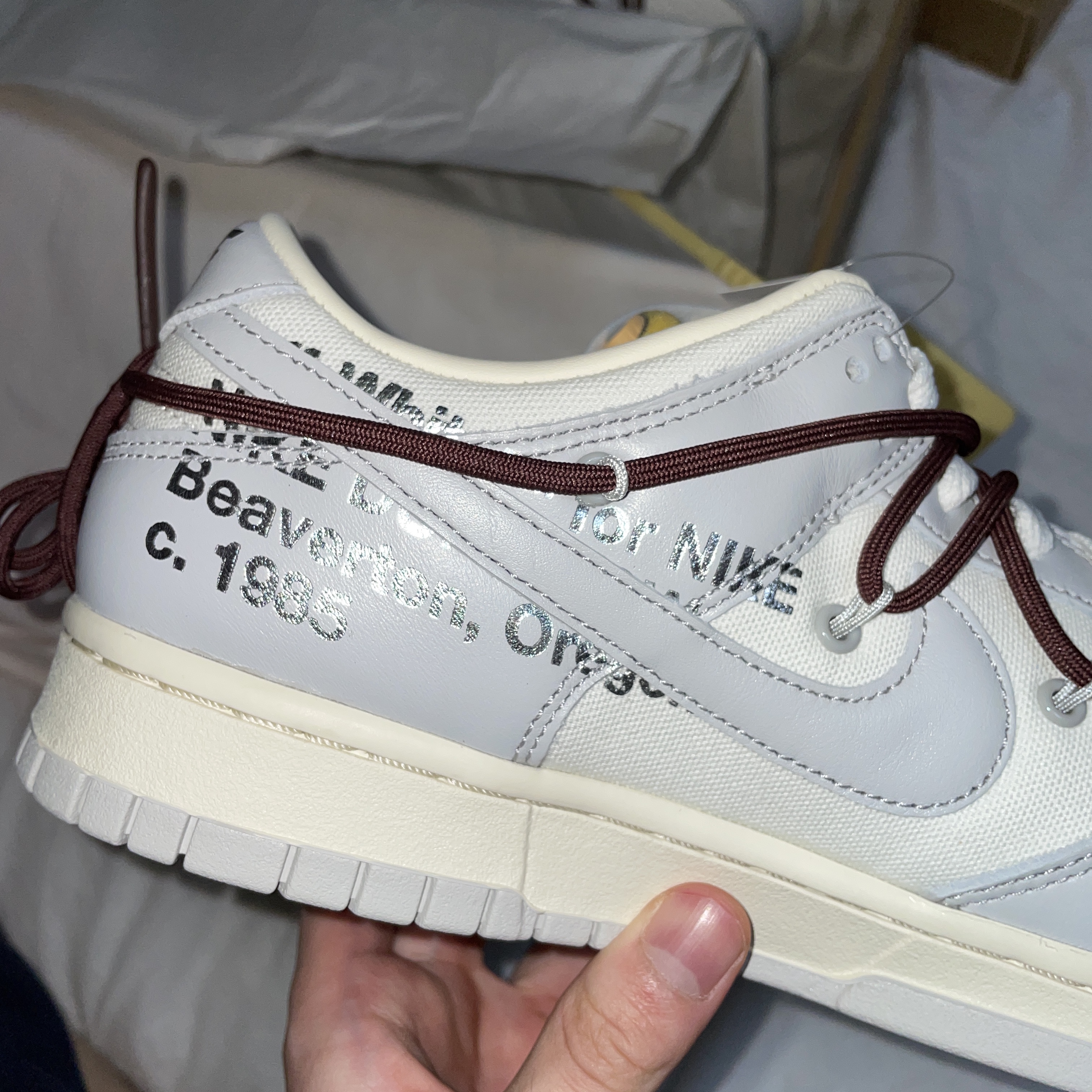 Nike x Off-White Dunk Low The 50 - Lot 46 착용 스타일 - 2