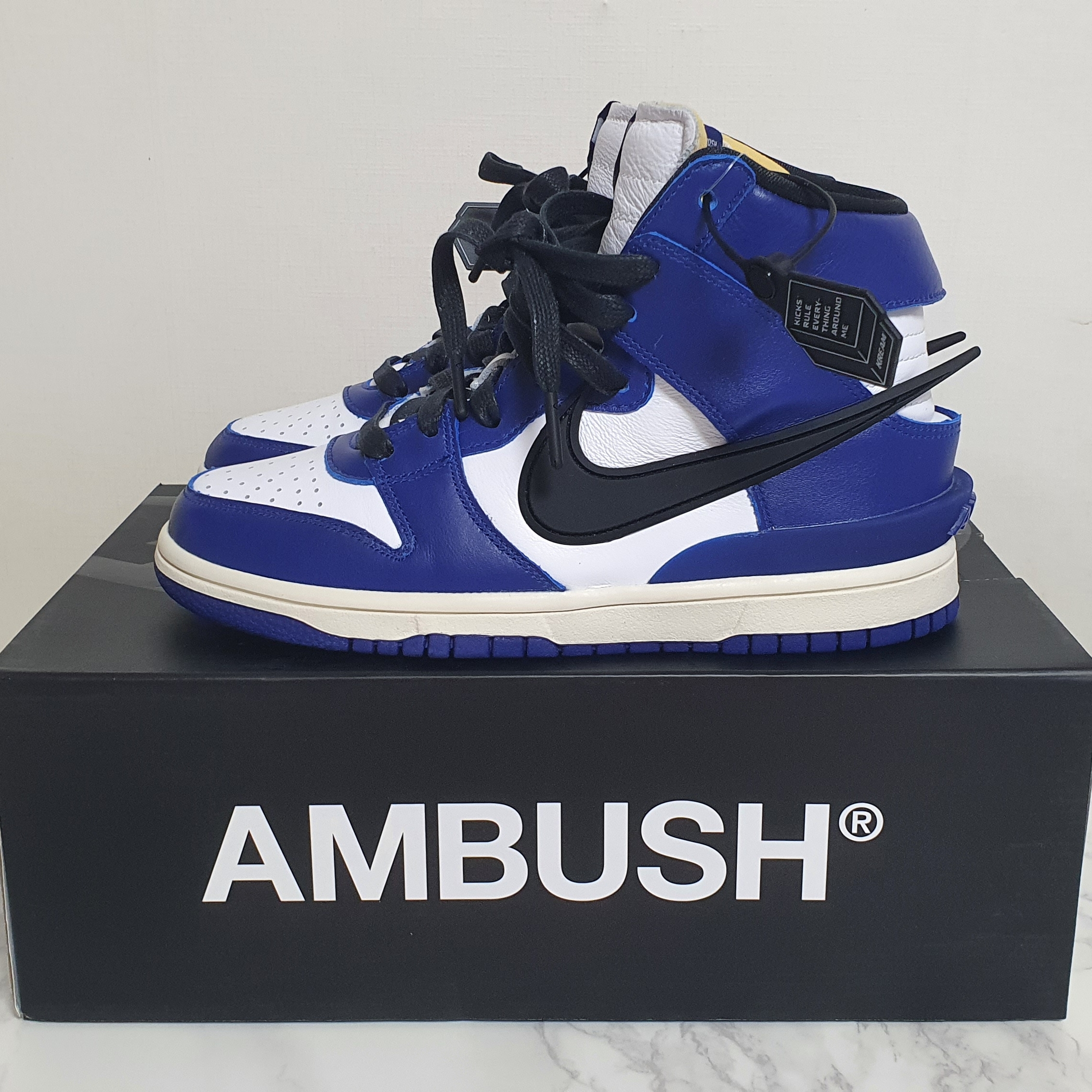 Nike x Ambush Dunk High Deep Royal Blue 착용 스타일 - 1