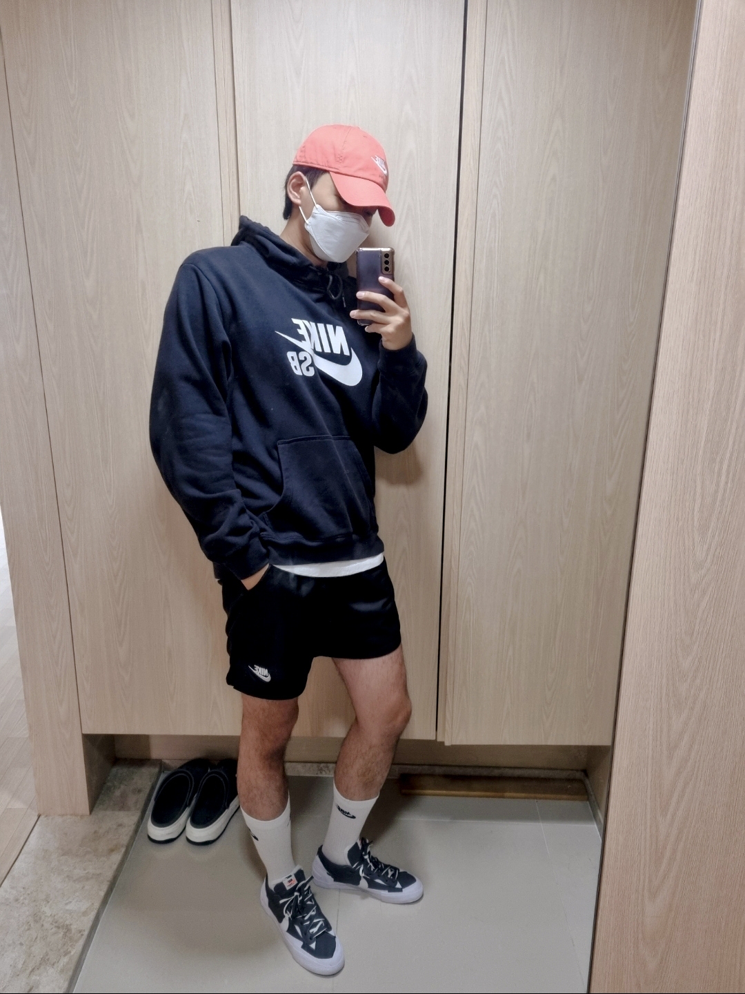Nike x Sacai Blazer Low Iron Grey 착용 스타일