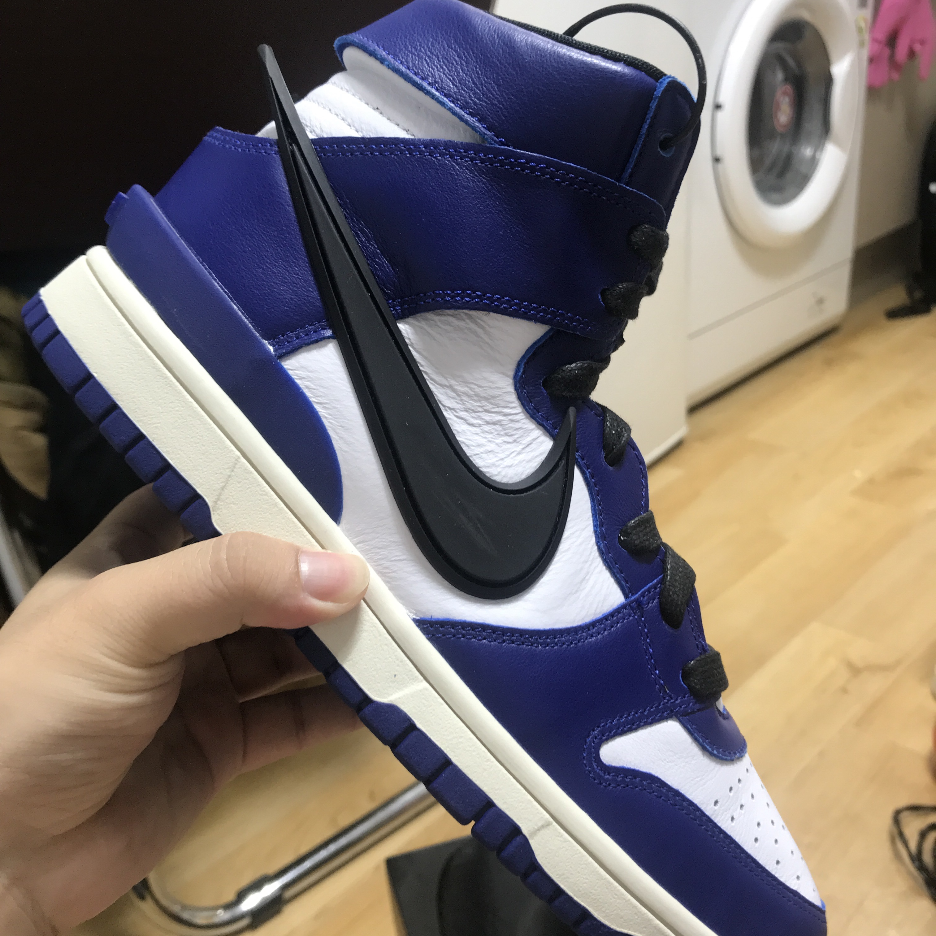 Nike x Ambush Dunk High Deep Royal Blue 착용 스타일 - 4