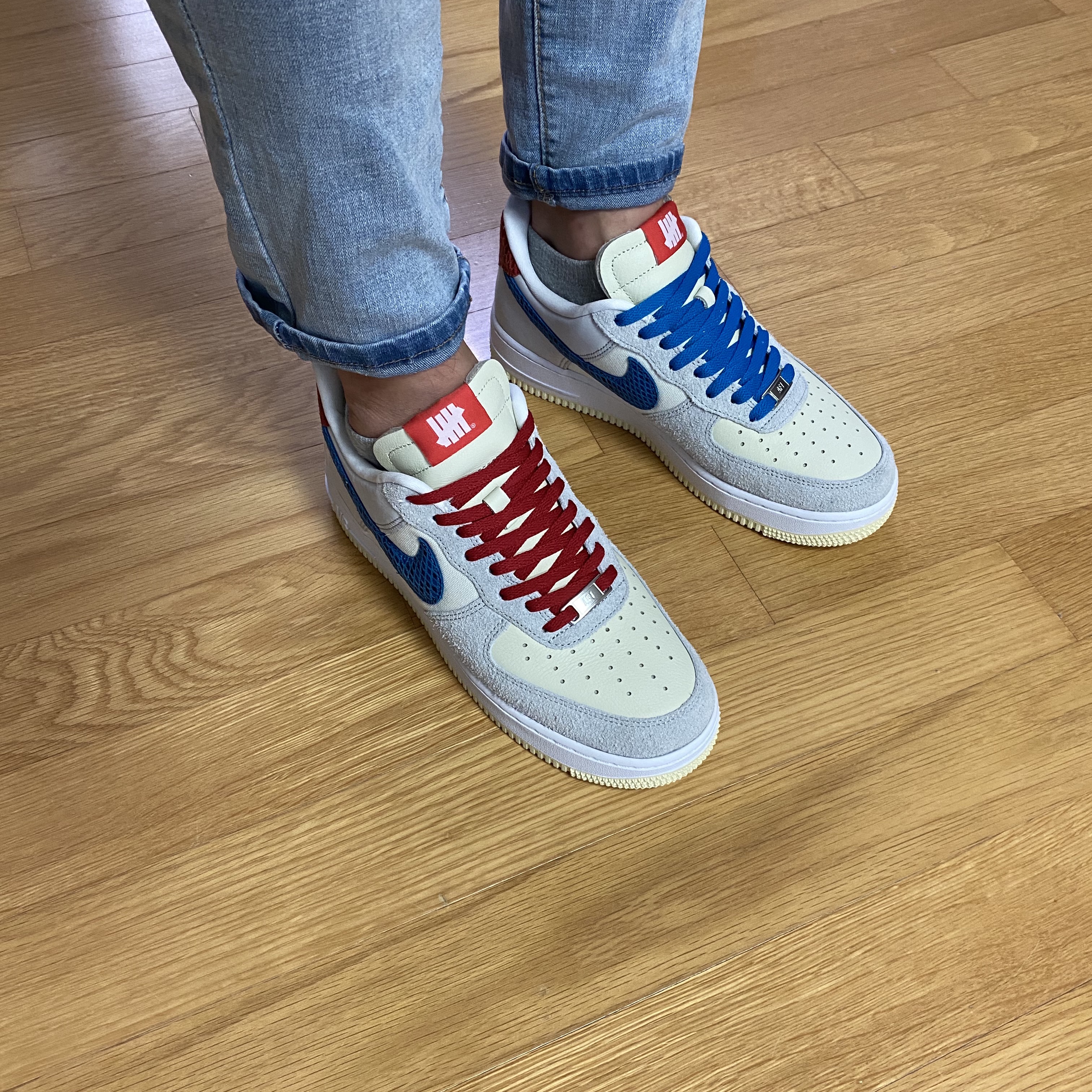 Nike x Undefeated Air Force 1 Low SP 5 On It 착용 스타일