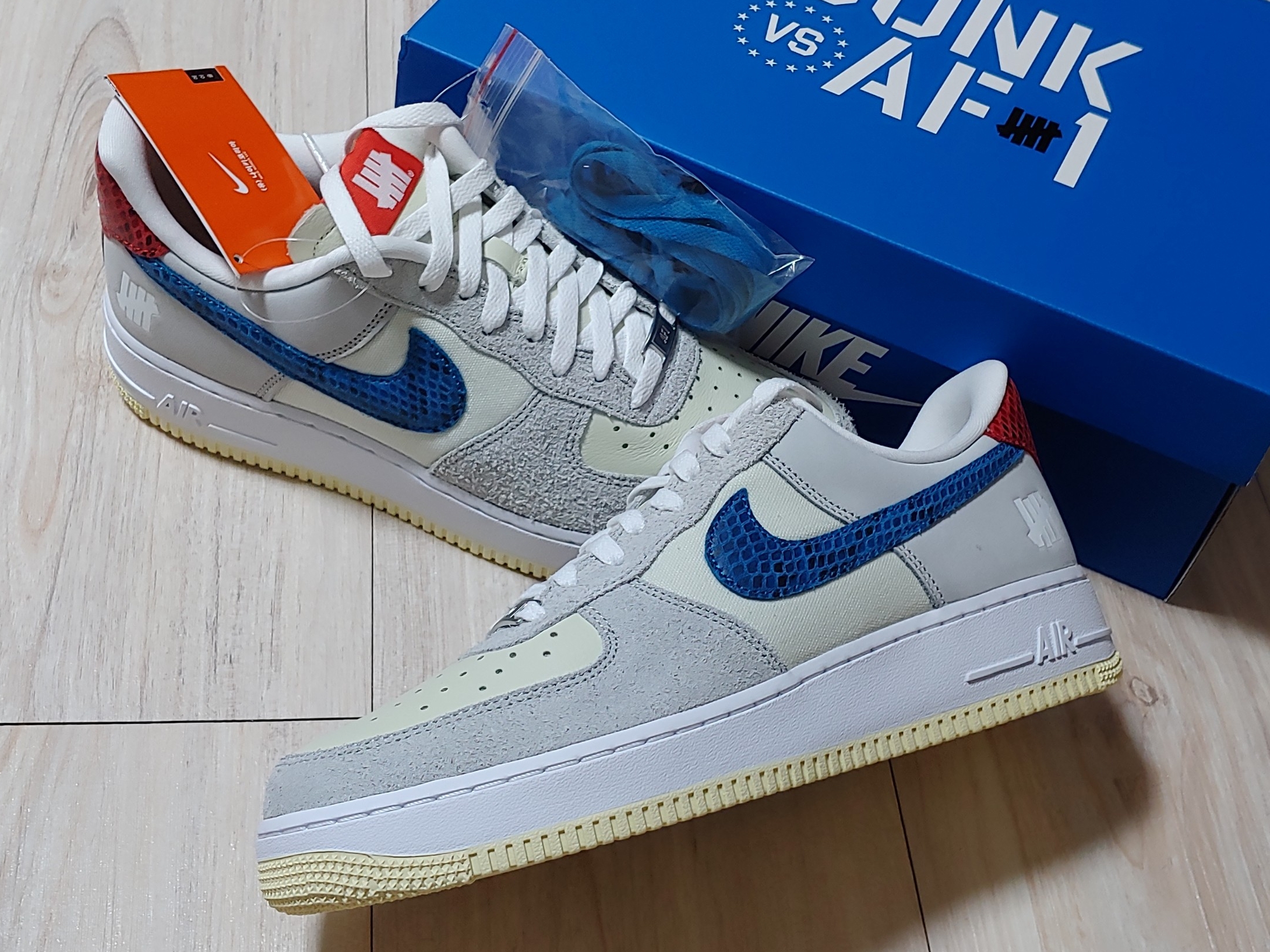 Nike x Undefeated Air Force 1 Low SP 5 On It 착용 스타일