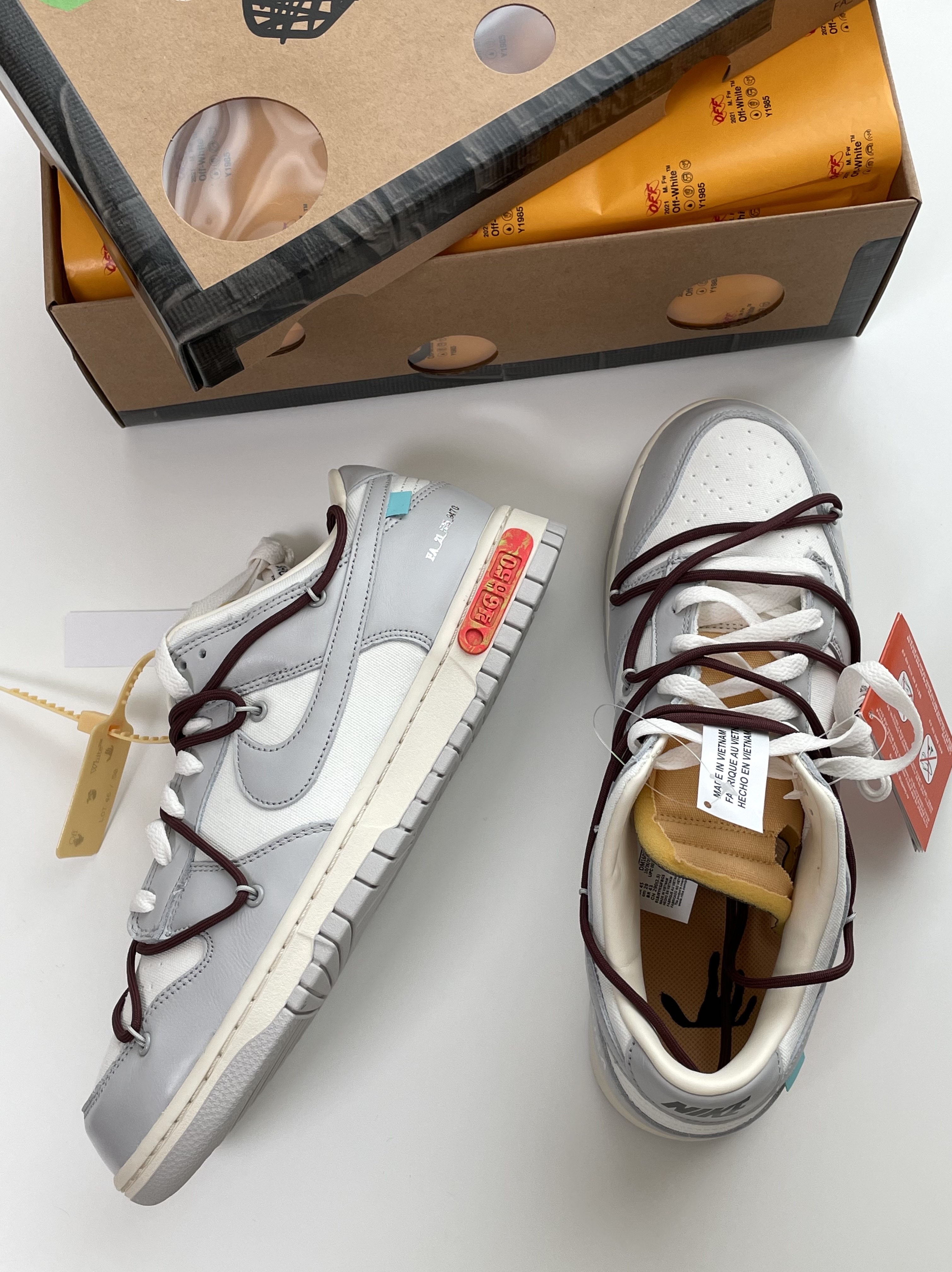 Nike x Off-White Dunk Low The 50 - Lot 46 착용 스타일 - 3