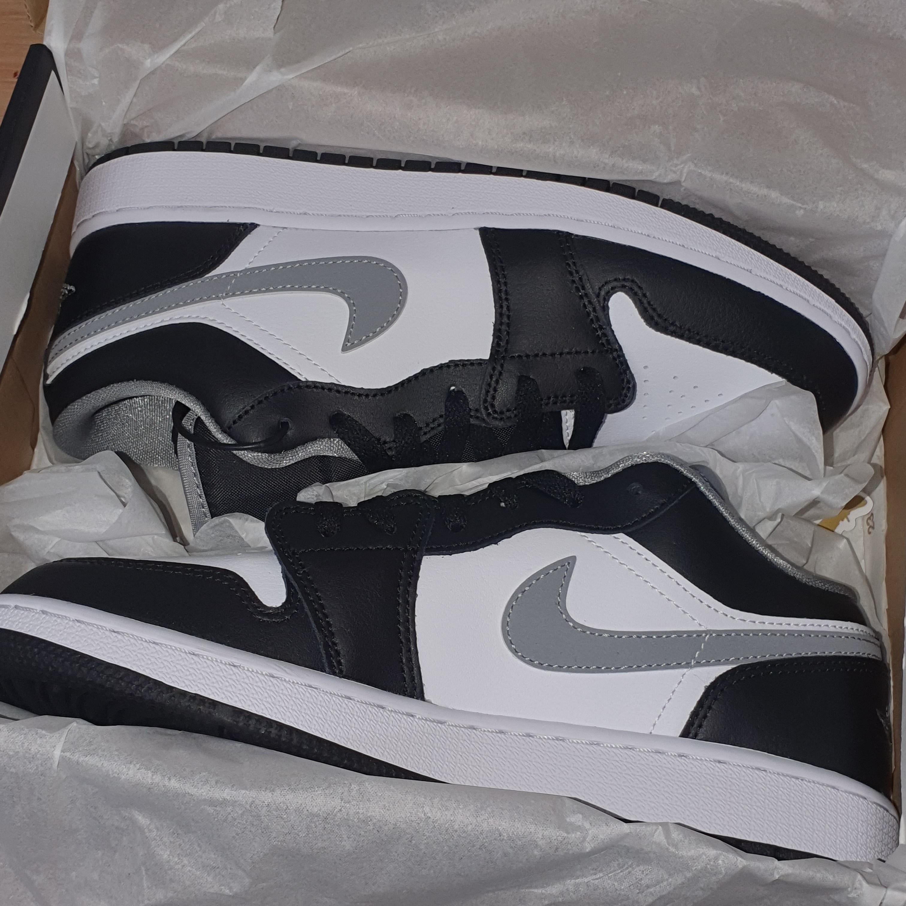 (GS) Jordan 1 Low Black Particle Grey, Jordan 1 Low Black Particle Grey 착용 스타일