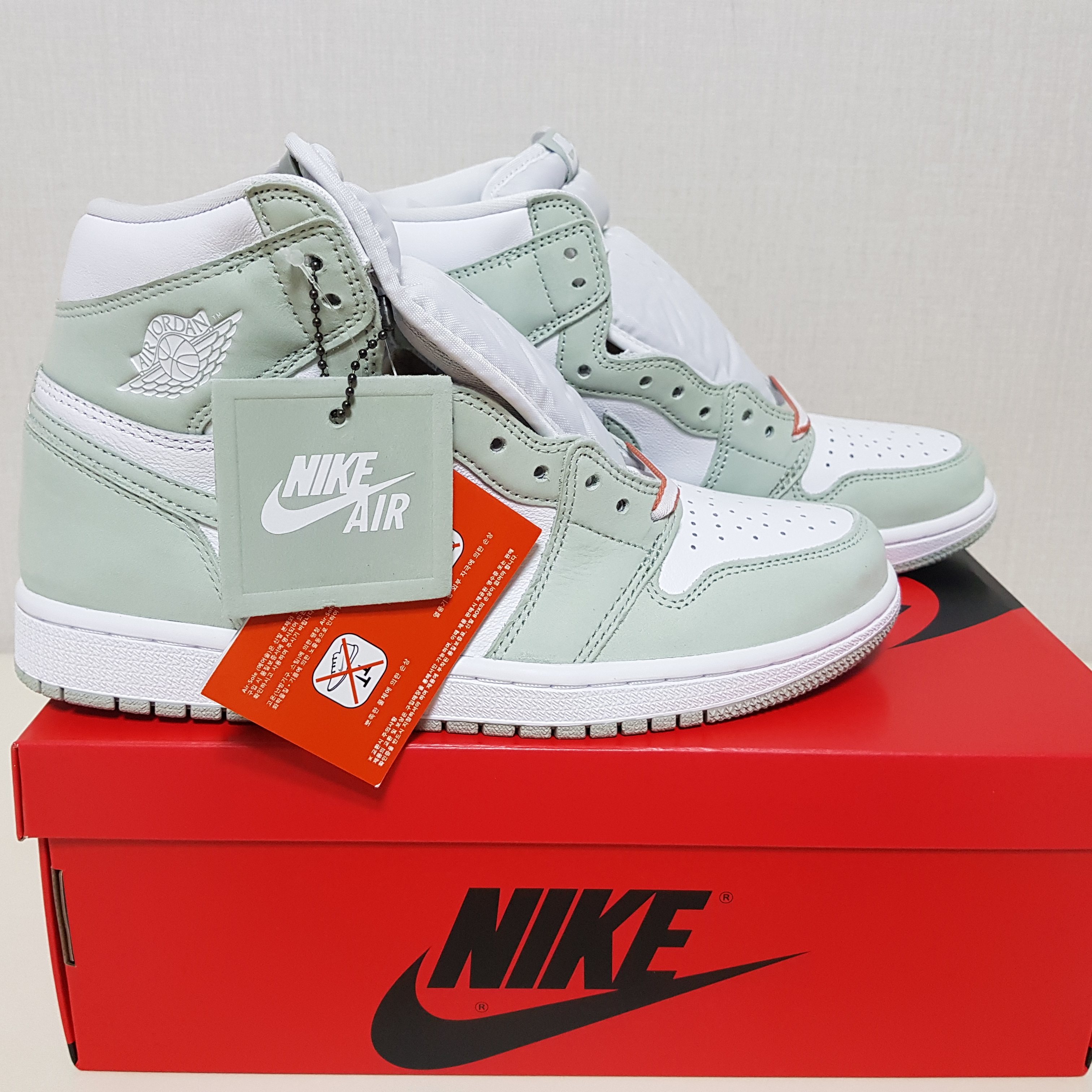(W) Jordan 1 Retro High OG Seafoam 착용 스타일