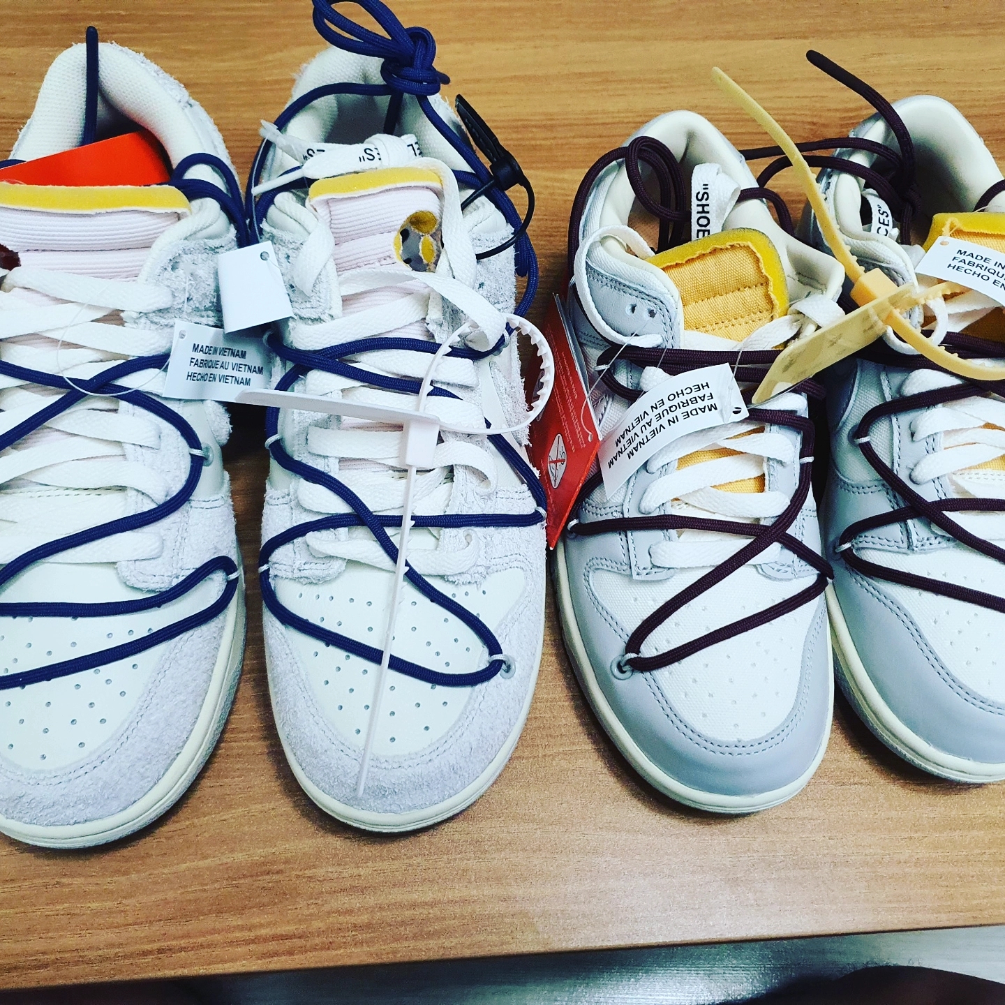 Nike x Off-White Dunk Low The 50 - Lot 46, Nike x Off-White Dunk Low The 50 - Lot 18 착용 스타일 - 2