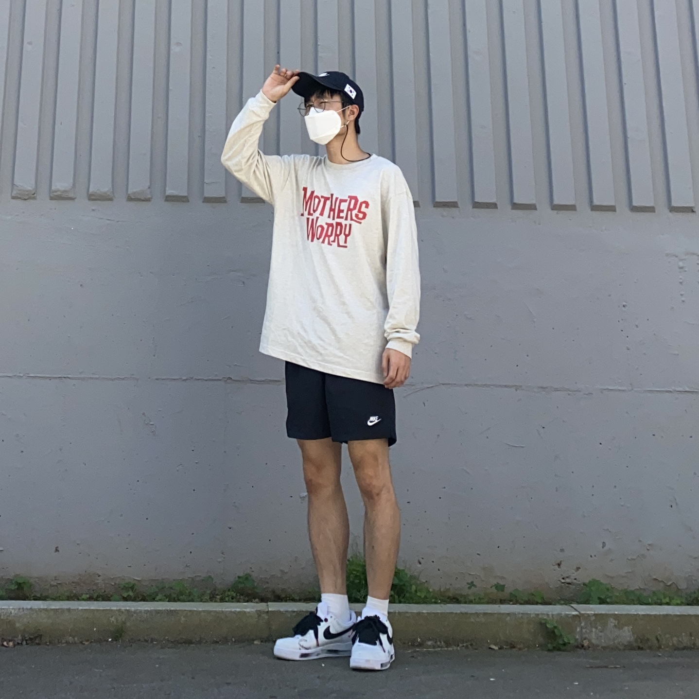 Nike x Peaceminusone Air Force 1 Low Para-Noise 2.0 착용 스타일