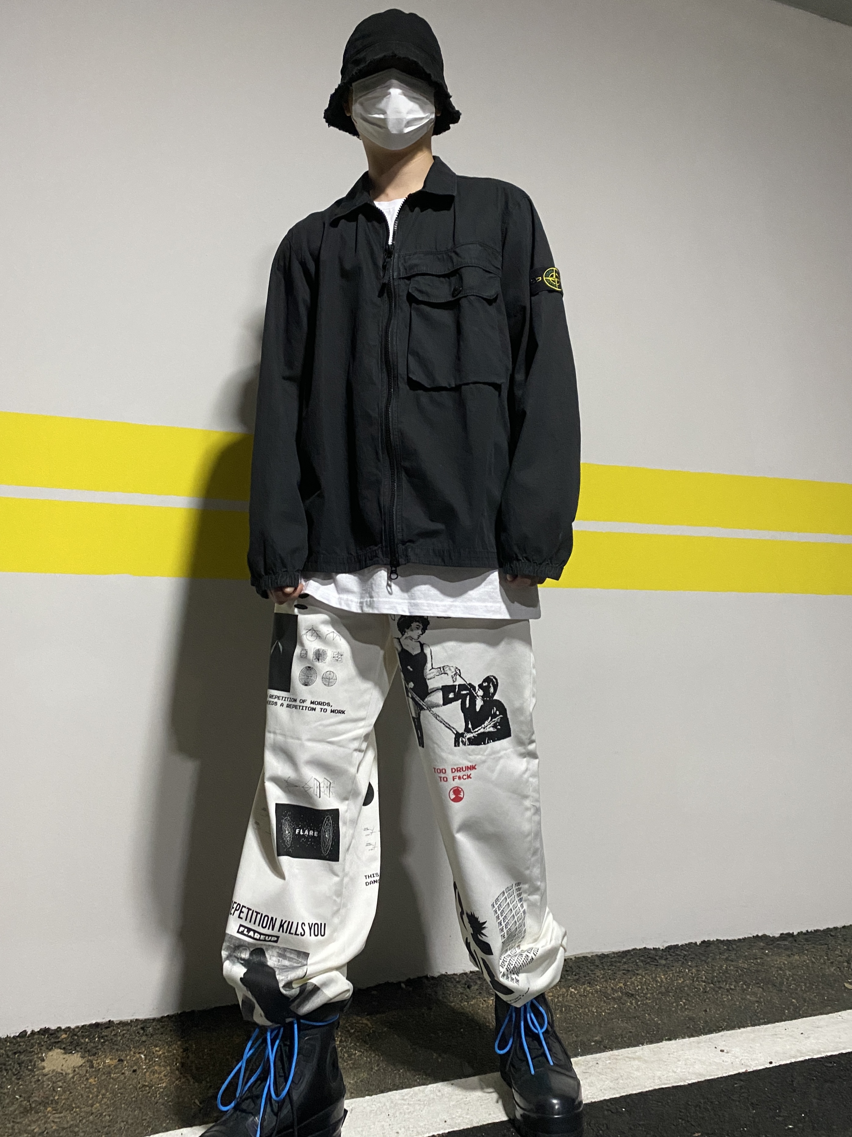 Converse x Ambush Chuck Taylor All Star Duck Boot Black 착용 스타일 - 1
