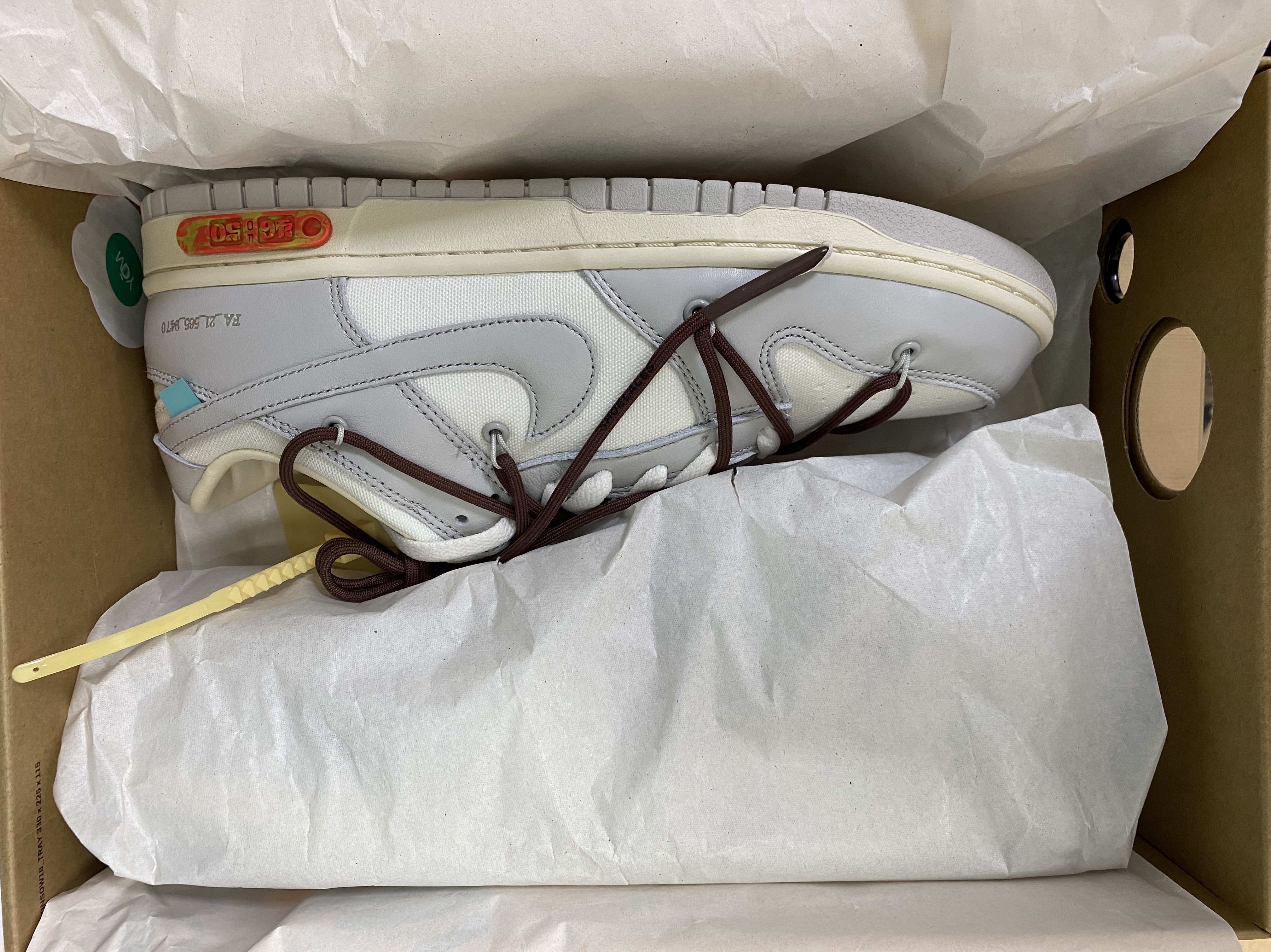 Nike x Off-White Dunk Low The 50 - Lot 46 착용 스타일 - 2