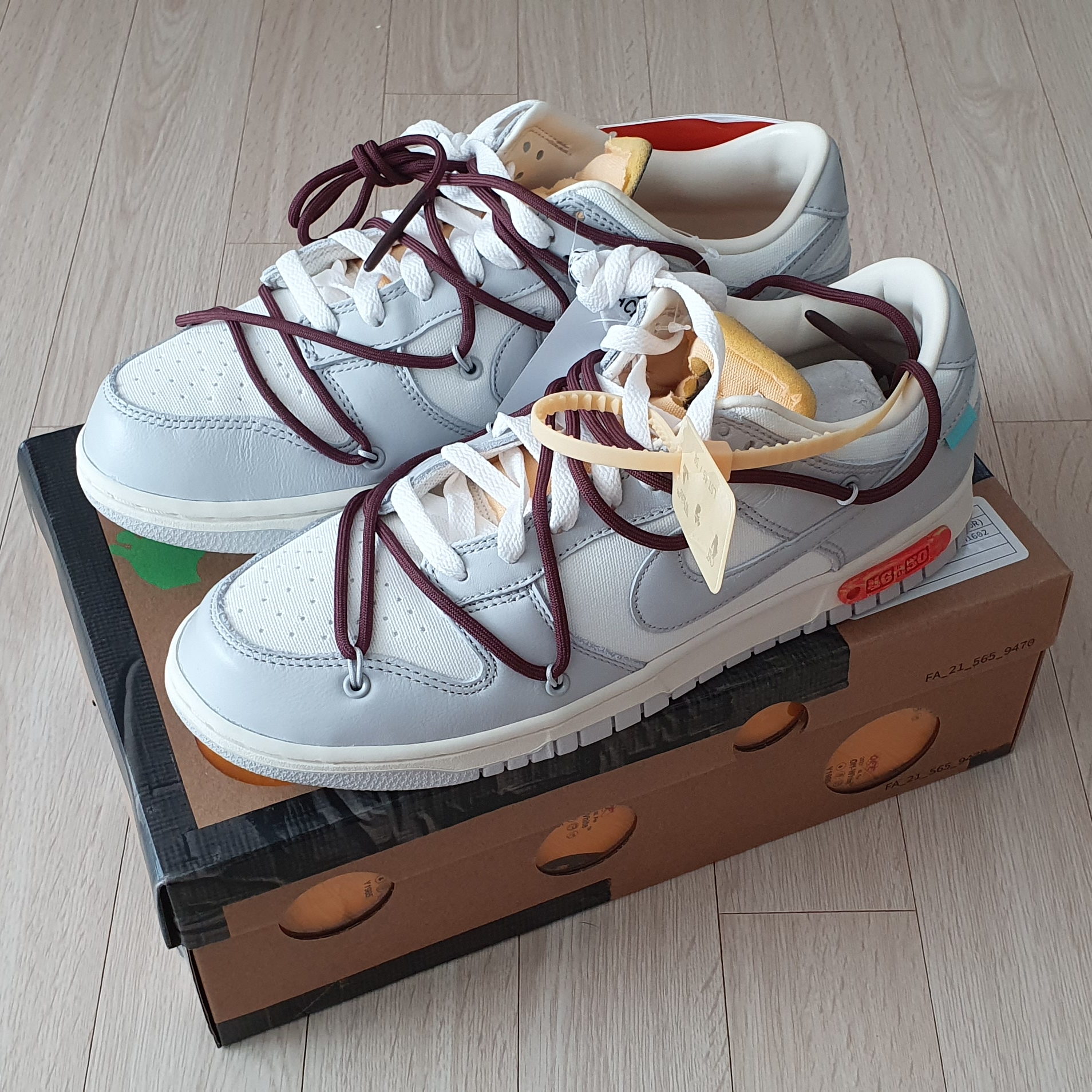 Nike x Off-White Dunk Low The 50 - Lot 46 착용 스타일