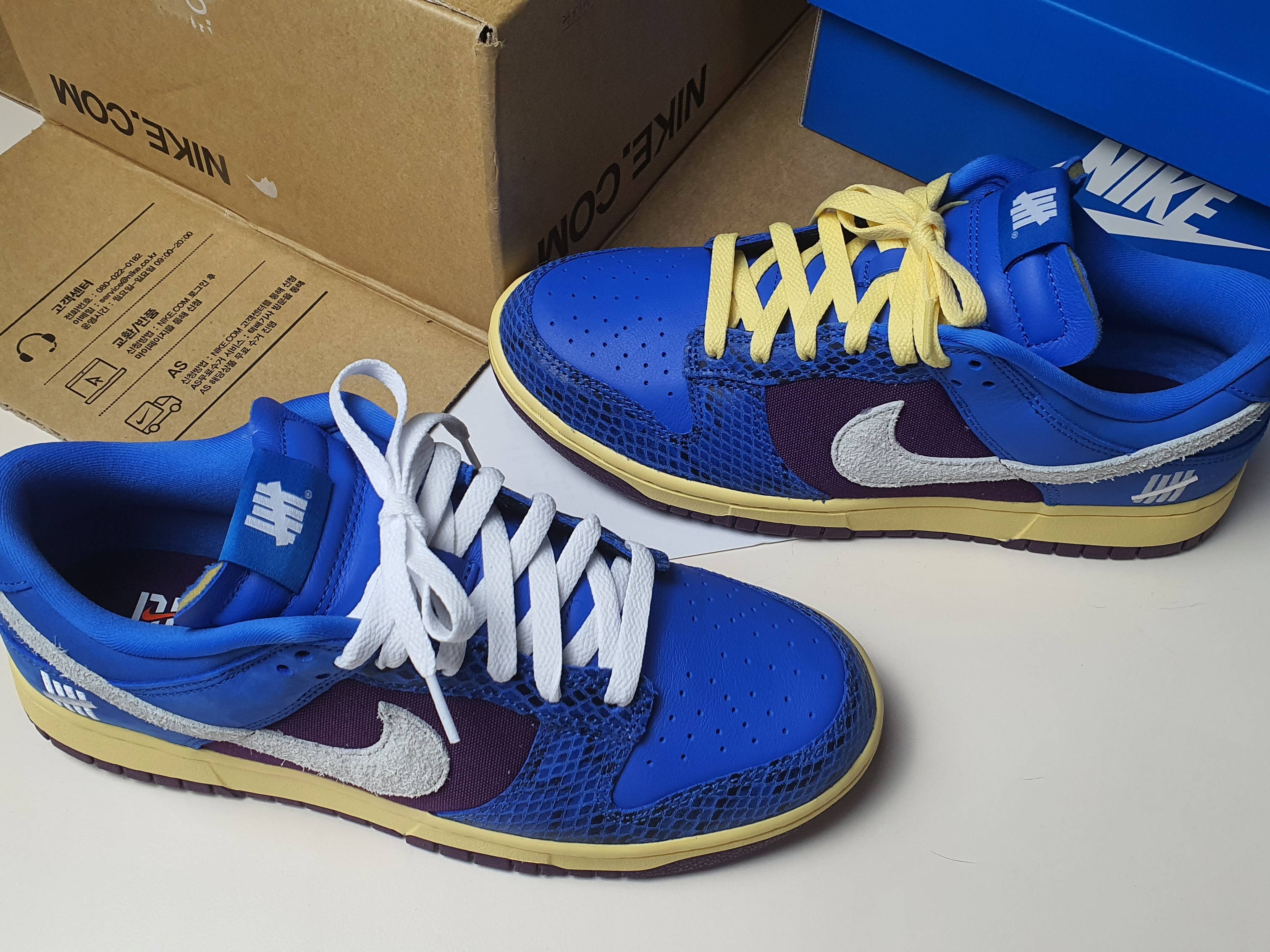 Nike x Undefeated Dunk Low SP 5 On It 착용 스타일 - 3