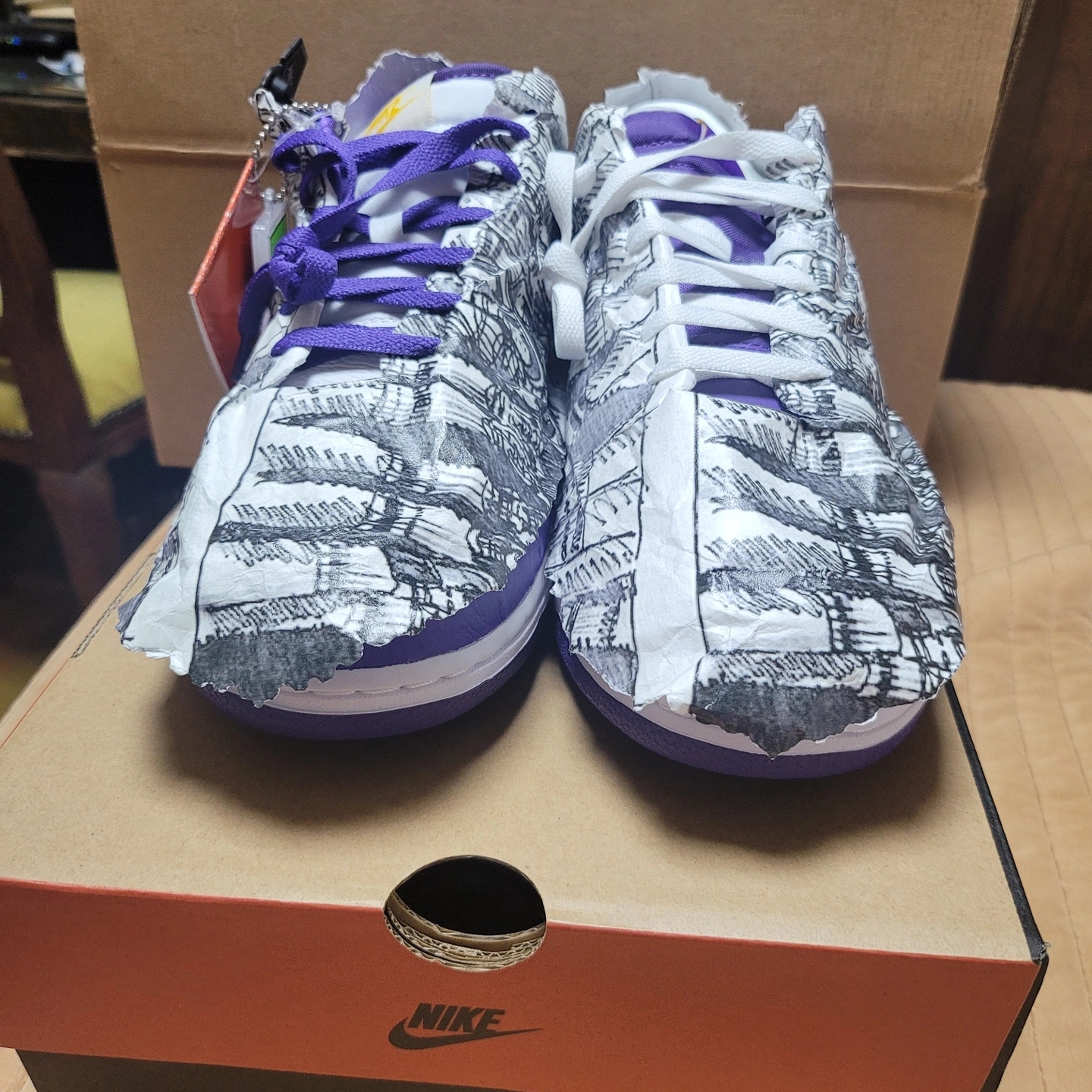 (W) Nike Dunk Low SE Flip 착용 스타일 - 1
