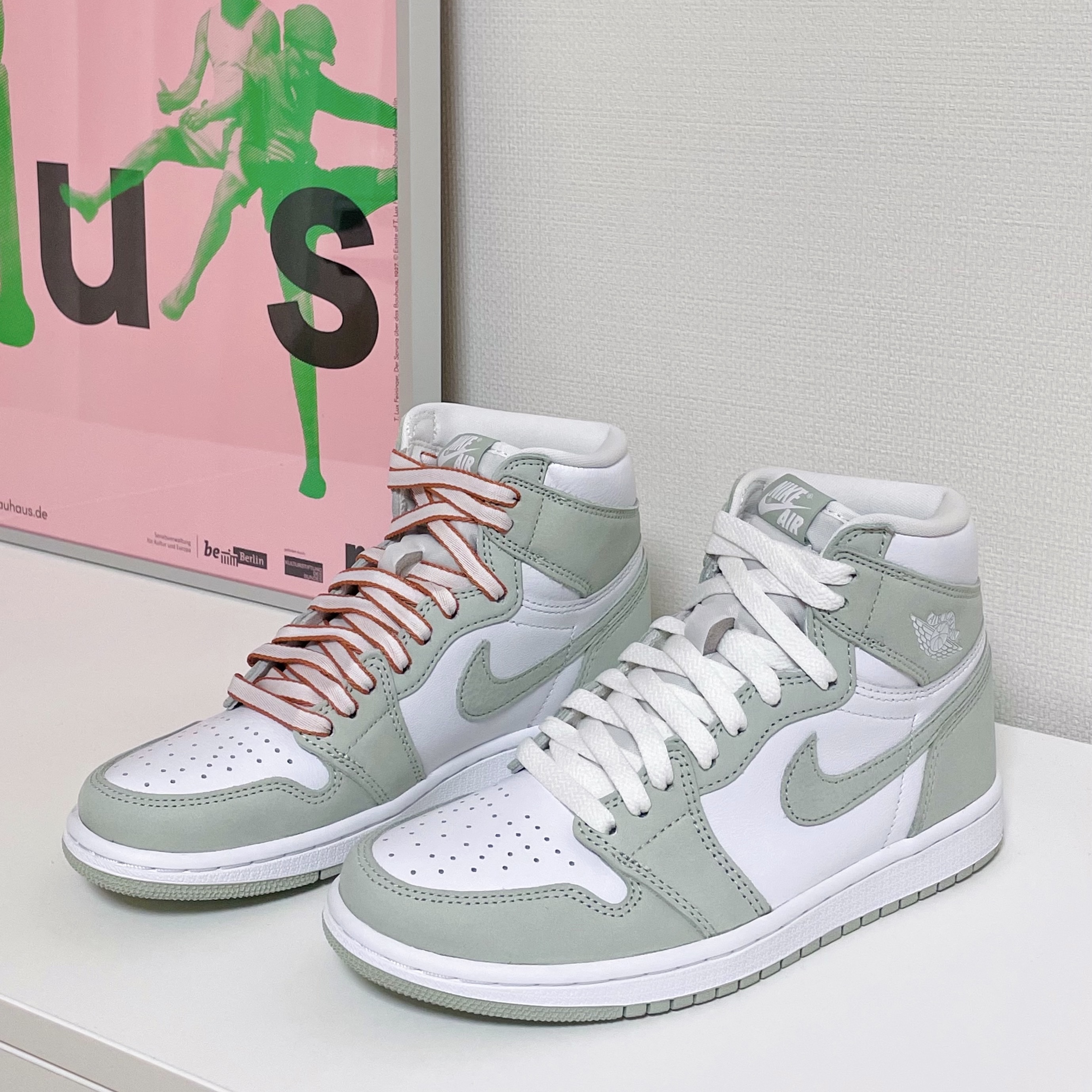 (W) Jordan 1 Retro High OG Seafoam 착용 스타일