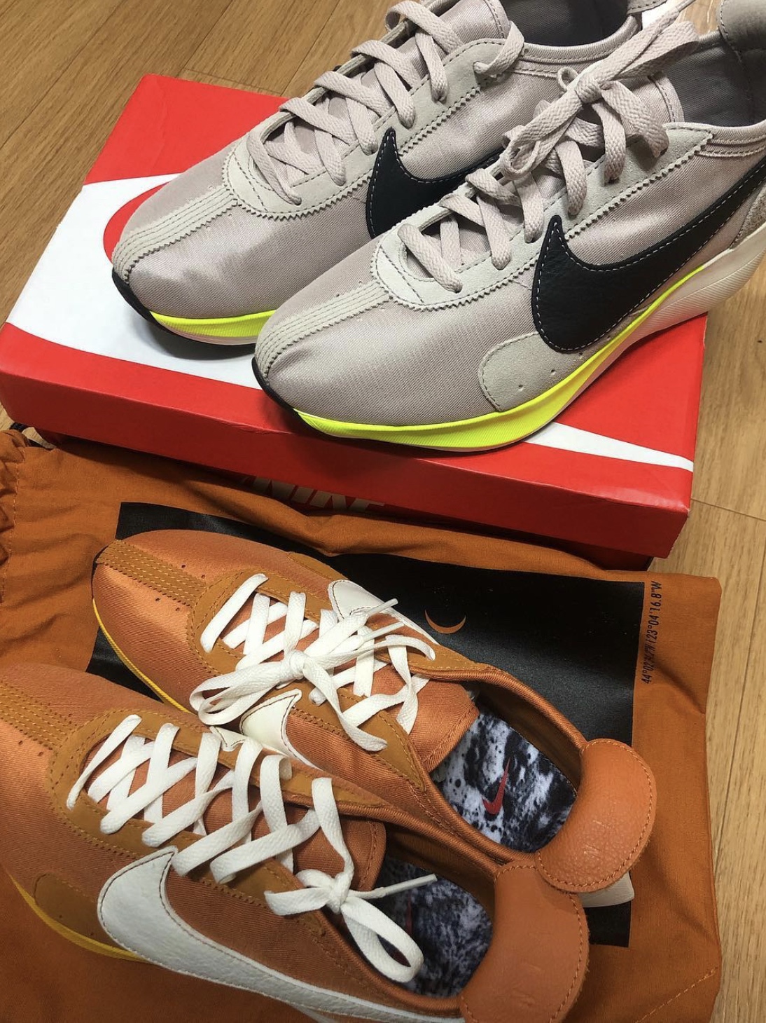 Nike Moon Racer String, Nike Moon Racer Monarch 착용 스타일