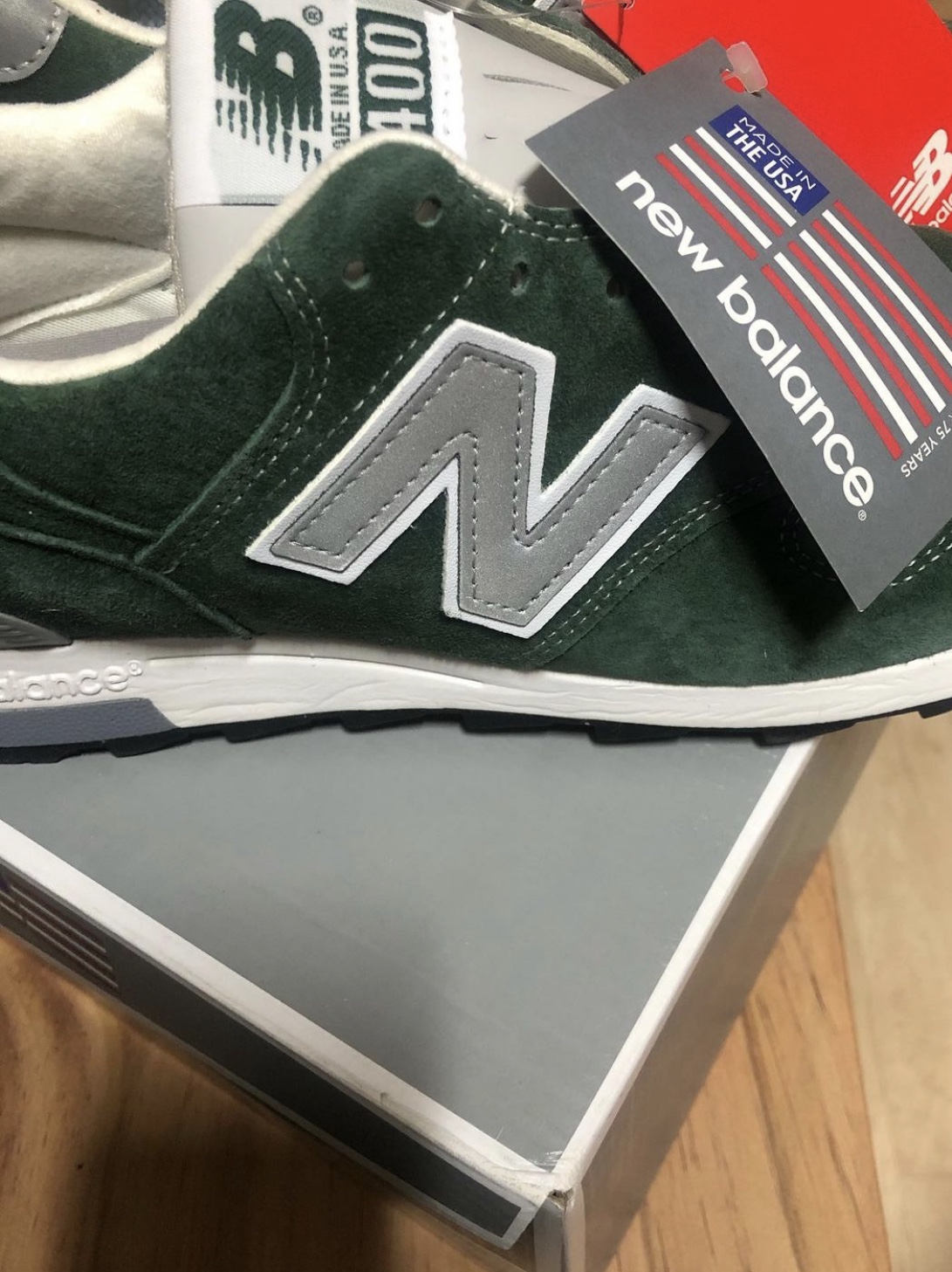 New Balance 1400 Made in USA Mountain Green 착용 스타일