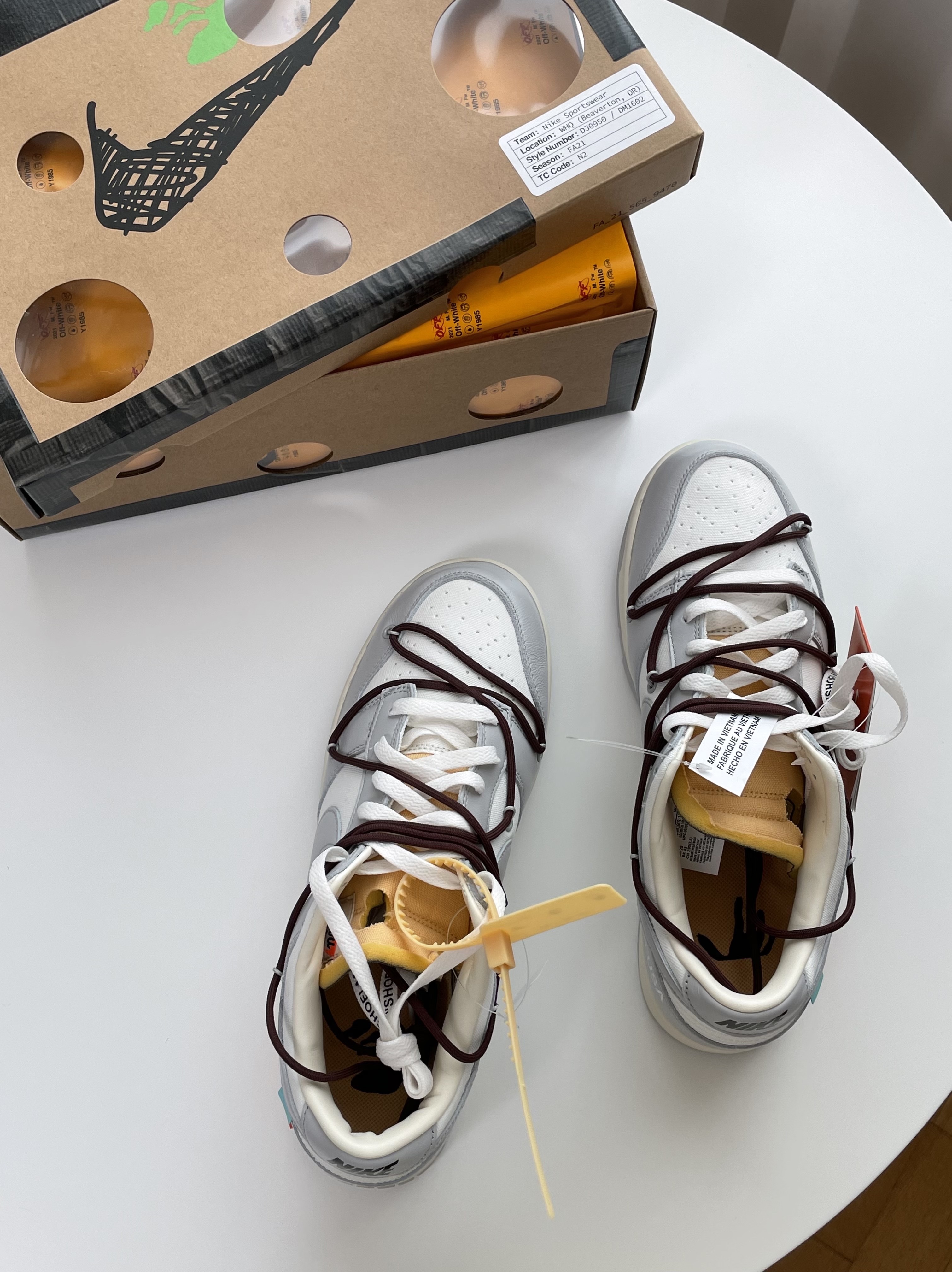 Nike x Off-White Dunk Low The 50 - Lot 46 착용 스타일 - 1