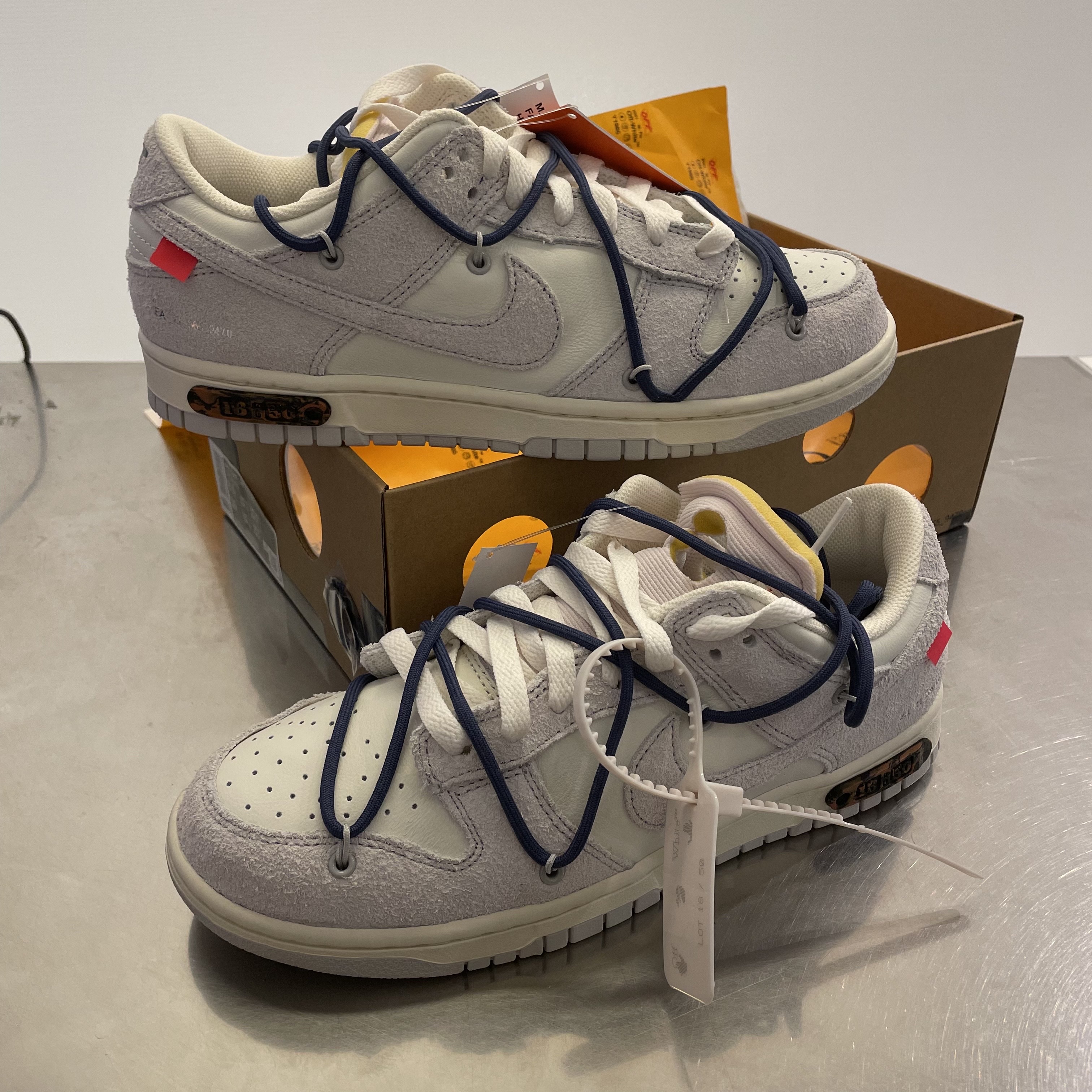 Nike x Off-White Dunk Low The 50 - Lot 18 착용 스타일 - 3