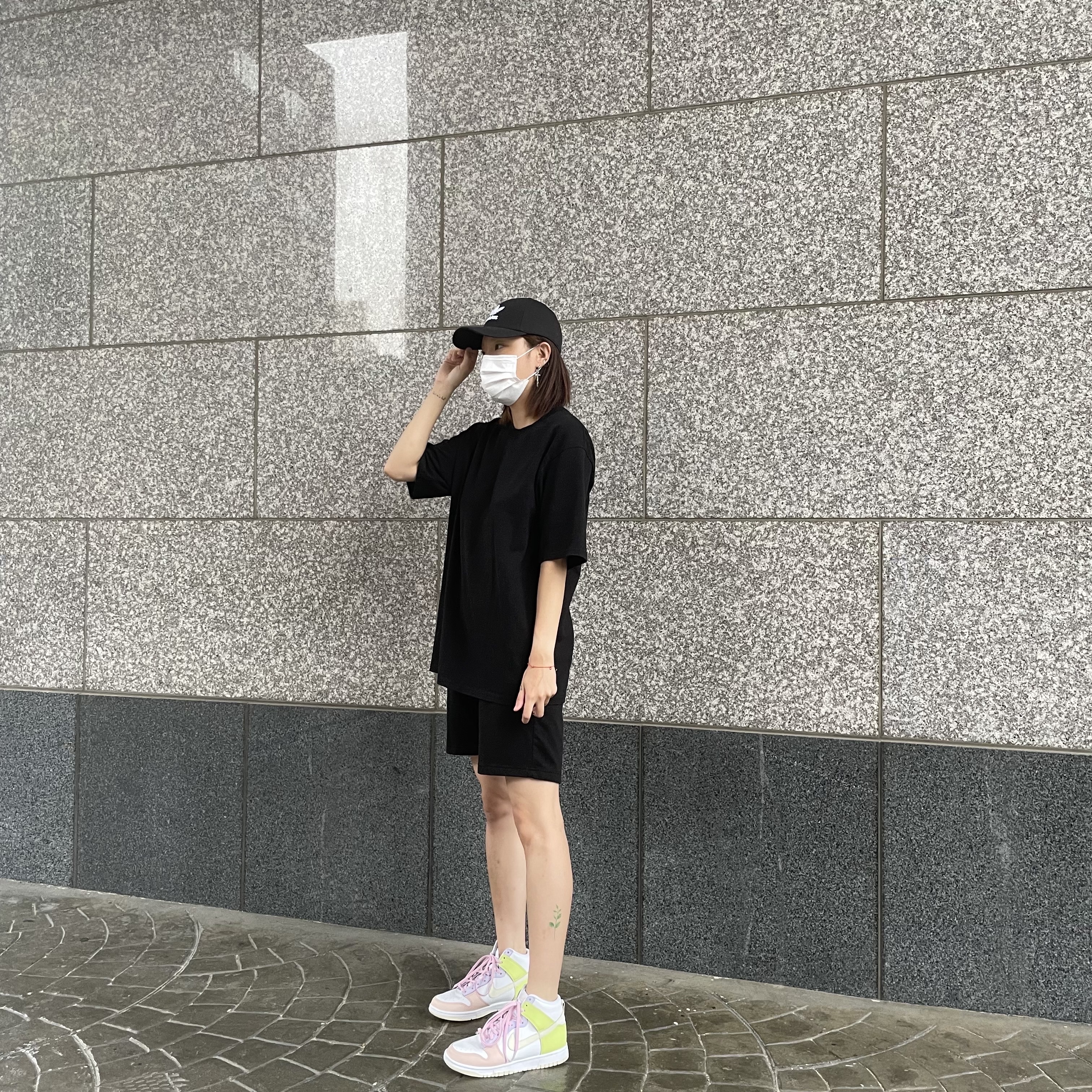 (W) Nike Dunk High Cashmere 착용 스타일