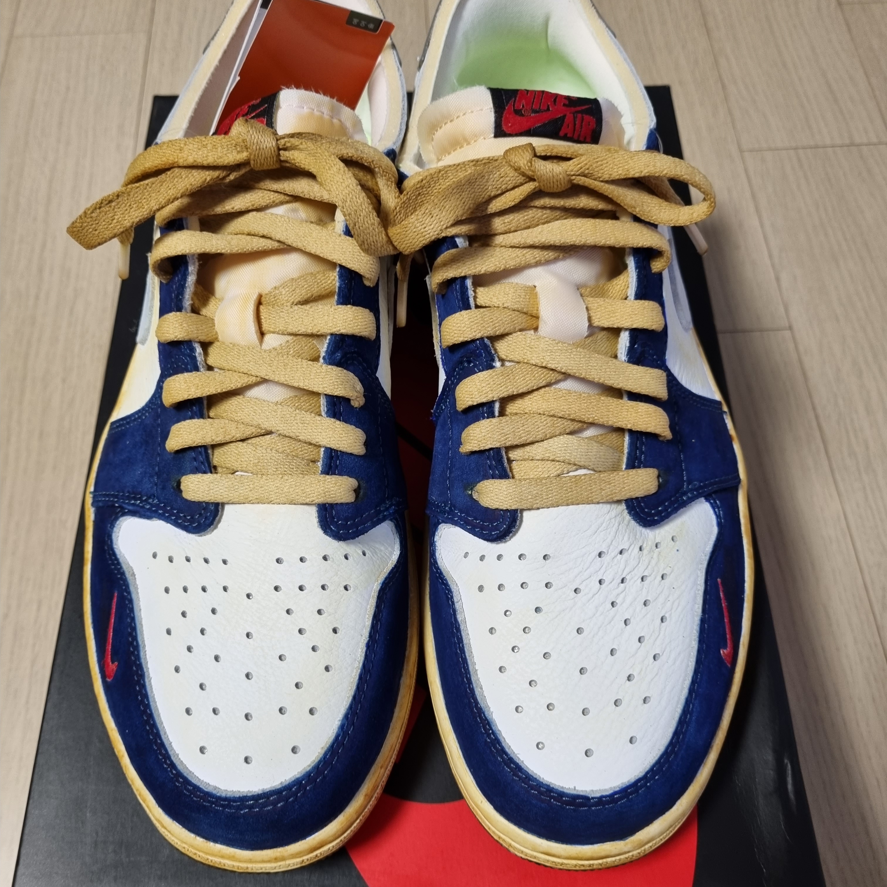 Jordan 1 Low OG Ghost Green 착용 스타일 - 2