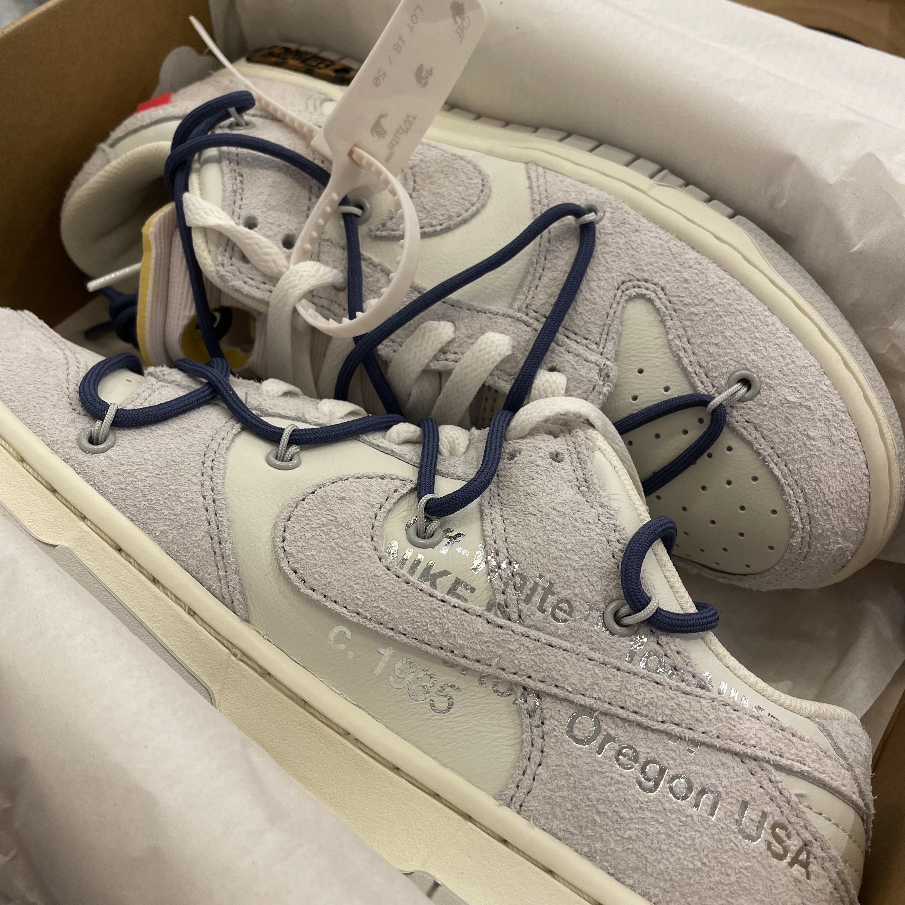 Nike x Off-White Dunk Low The 50 - Lot 18 착용 스타일 - 1
