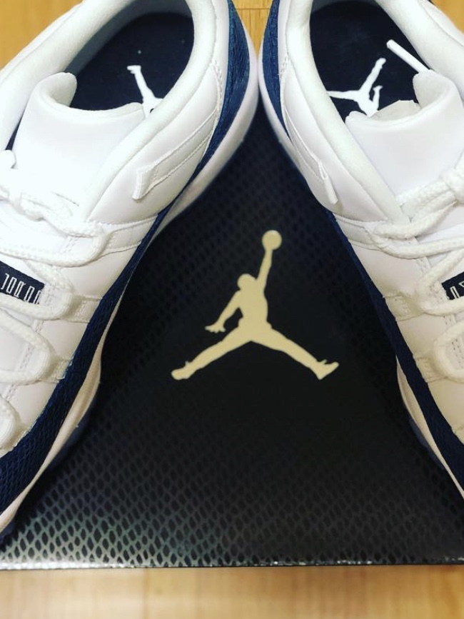 Jordan 11 Retro Low Navy Snakeskin 2019 착용 스타일