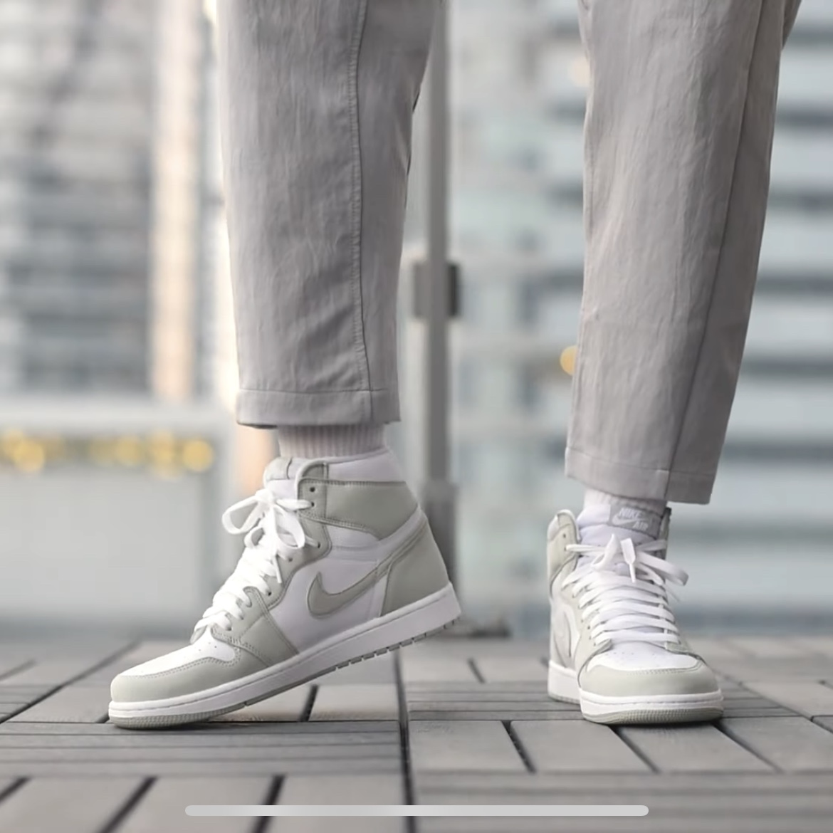 (W) Jordan 1 Retro High OG Seafoam 착용 스타일 - 3