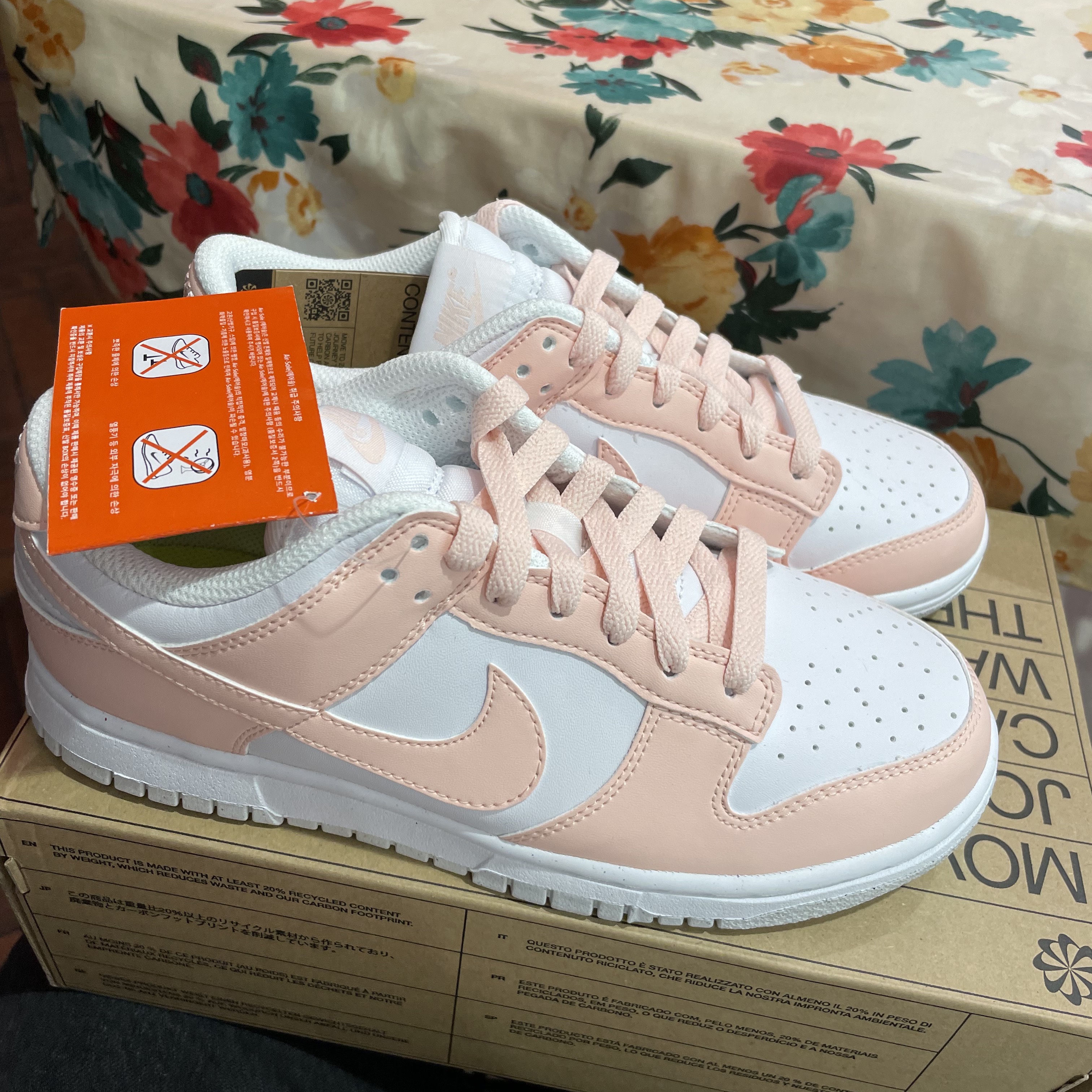 (W) Nike Dunk Low Next Nature Pale Coral 착용 스타일