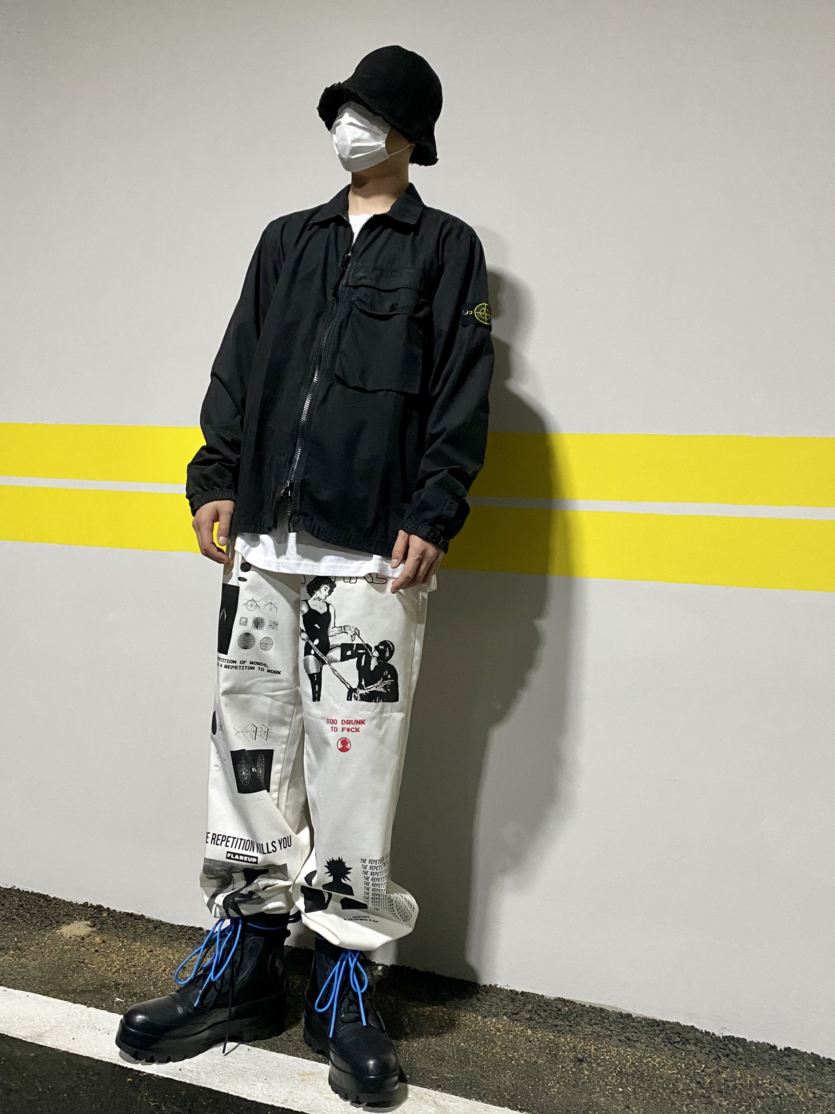 Converse x Ambush Chuck Taylor All Star Duck Boot Black 착용 스타일 - 2