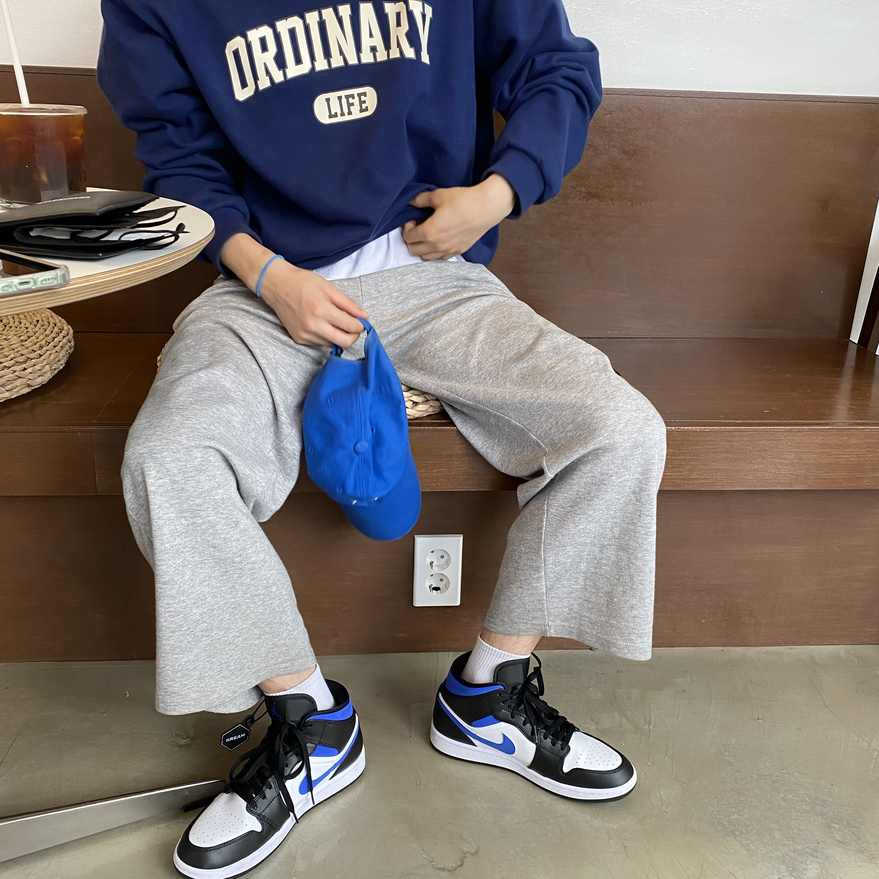 Jordan 1 Mid Racer Blue 착용 스타일 - 2