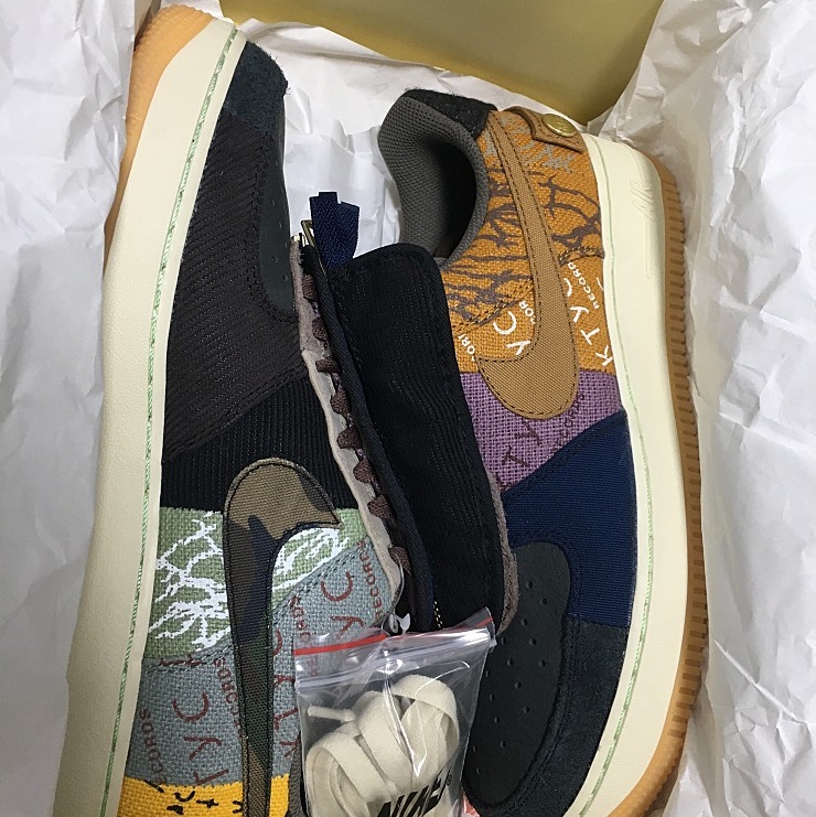 Nike x Travis Scott Air Force 1 Low Cactus Jack 착용 스타일
