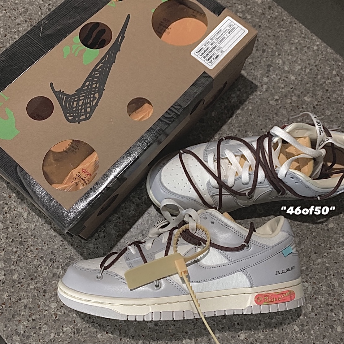 Nike x Off-White Dunk Low The 50 - Lot 46 착용 스타일 - 1