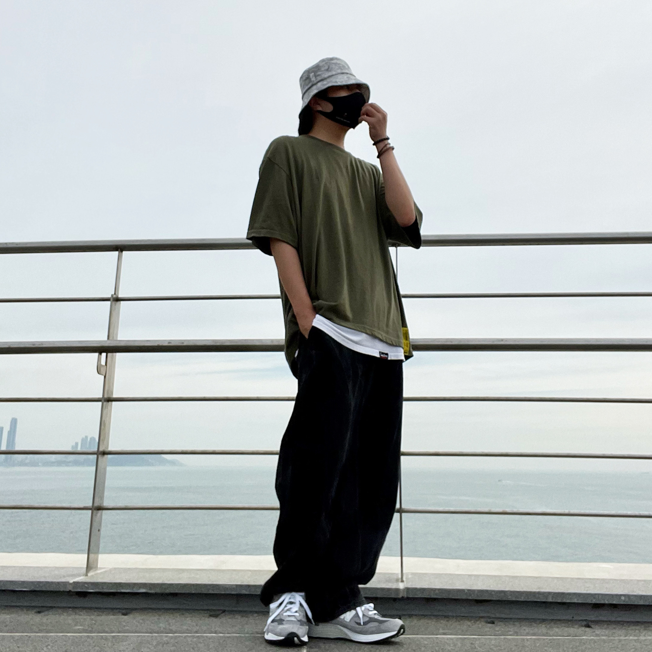 New Balance 992 Made in USA Grey - D Standard 착용 스타일