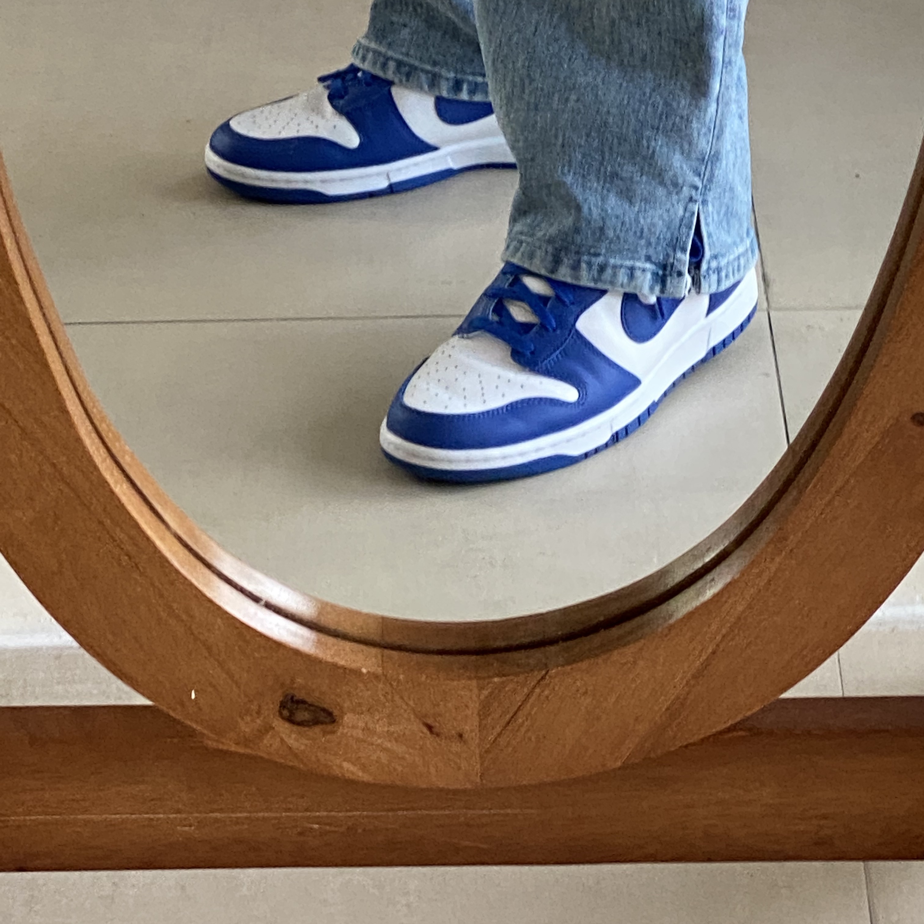 Nike Dunk High Retro Game Royal 착용 스타일 - 3
