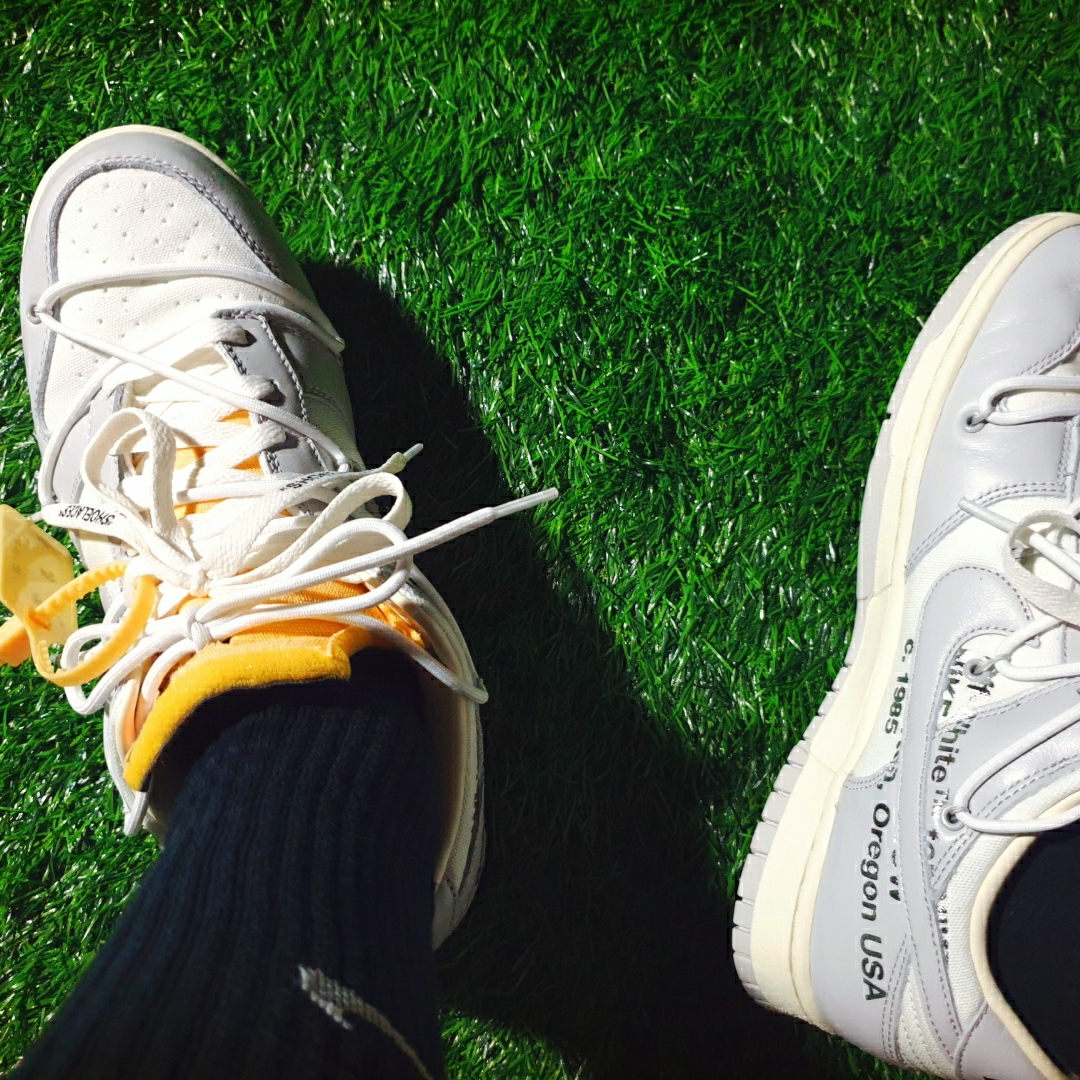 Nike x Off-White Dunk Low The 50 - Lot 46 착용 스타일 - 5