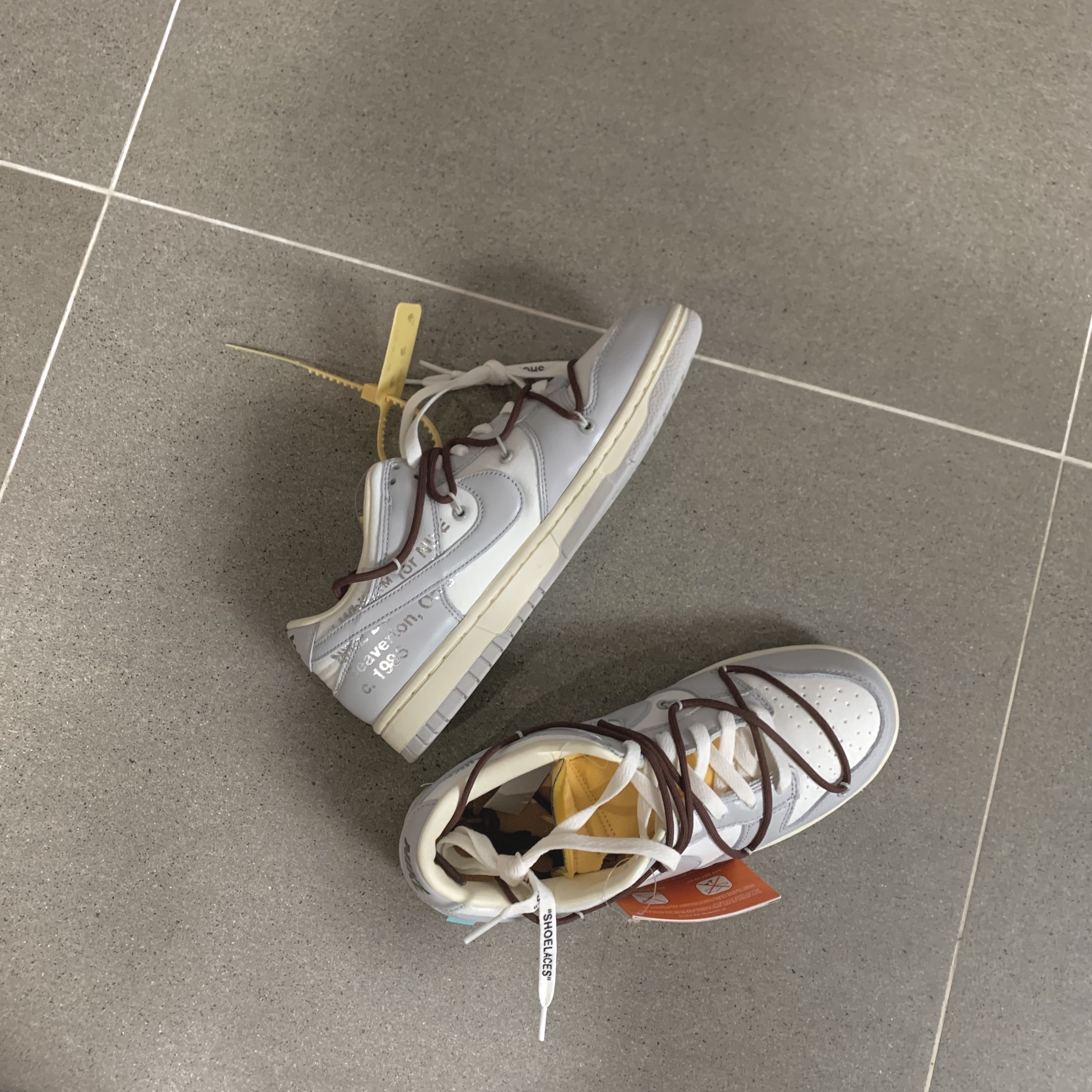 Nike x Off-White Dunk Low The 50 - Lot 46 착용 스타일 - 2