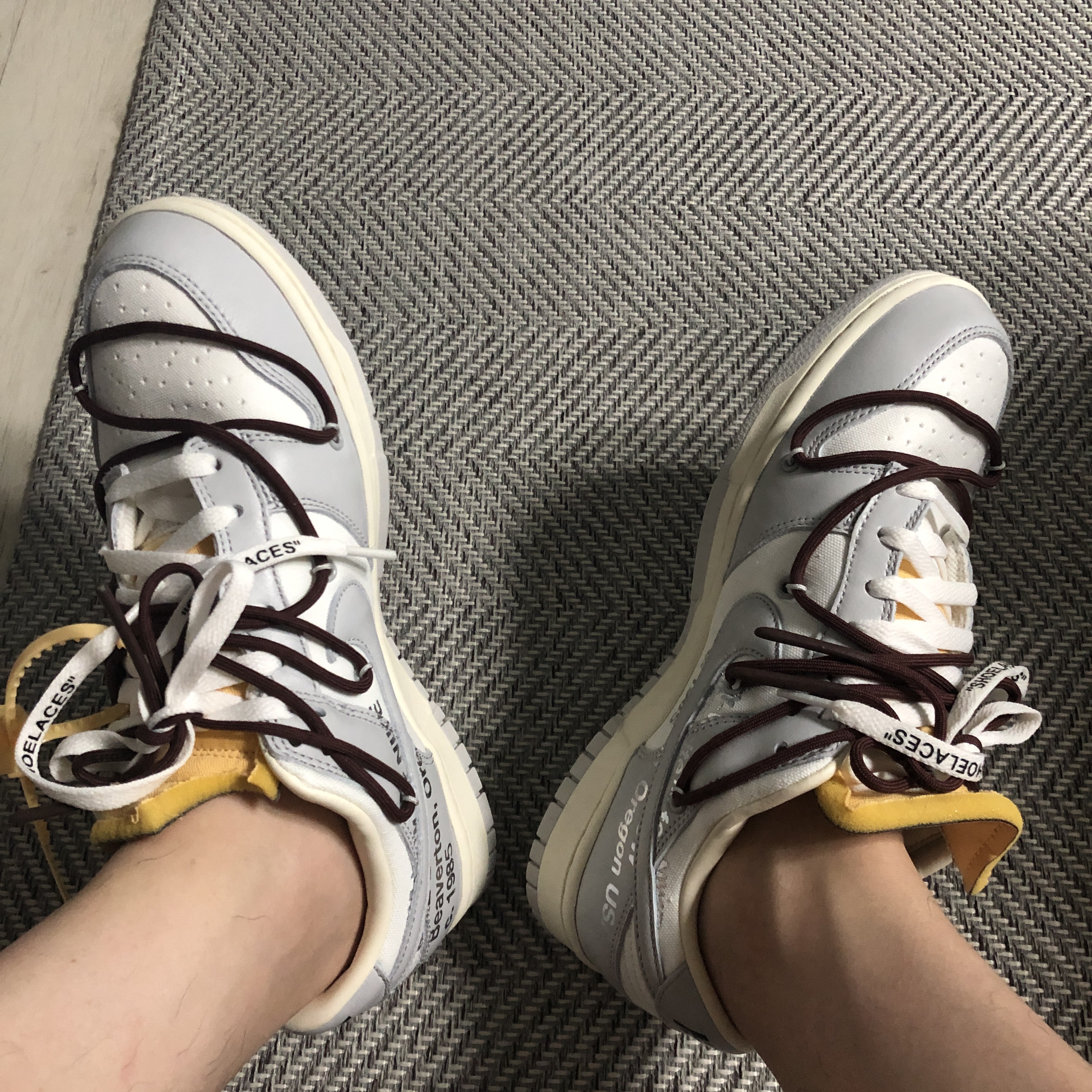 Nike x Off-White Dunk Low The 50 - Lot 46 착용 스타일 - 3