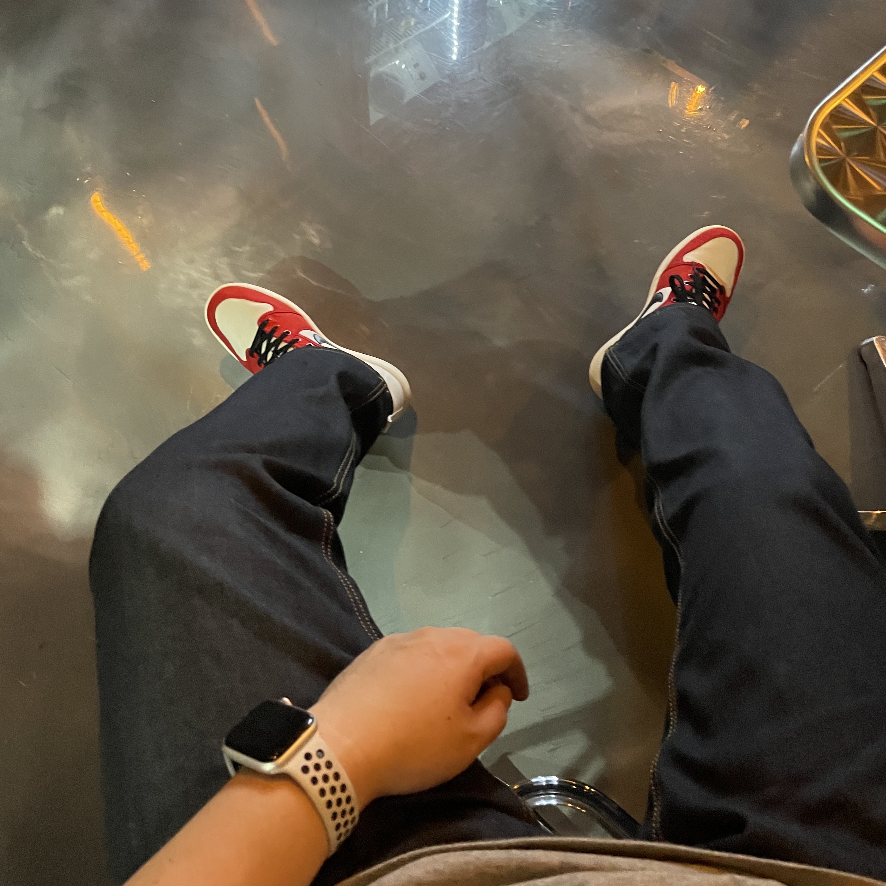 Jordan 1 KO Chicago 2021, Essentials Long Sleeve T-Shirt Heather Oatmeal - 21SS 착용 스타일