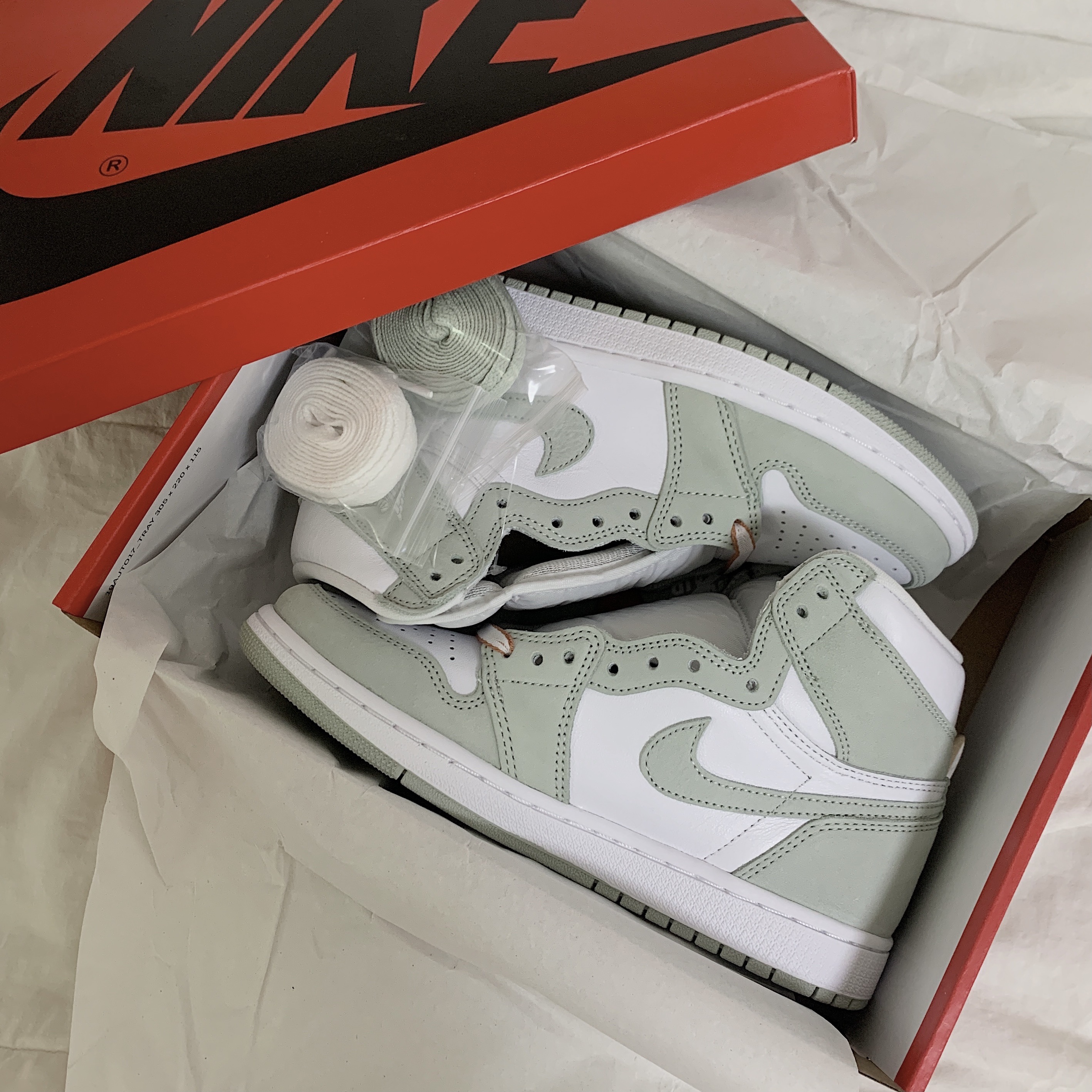(W) Jordan 1 Retro High OG Seafoam 착용 스타일